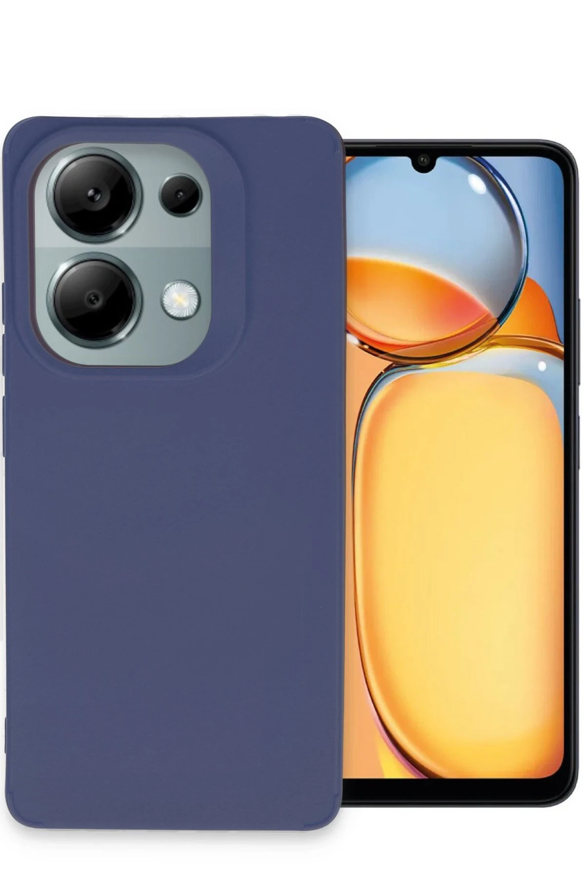 Newface Xiaomi Redmi Note 13 4G Kılıf Petro Silikon - Lacivert