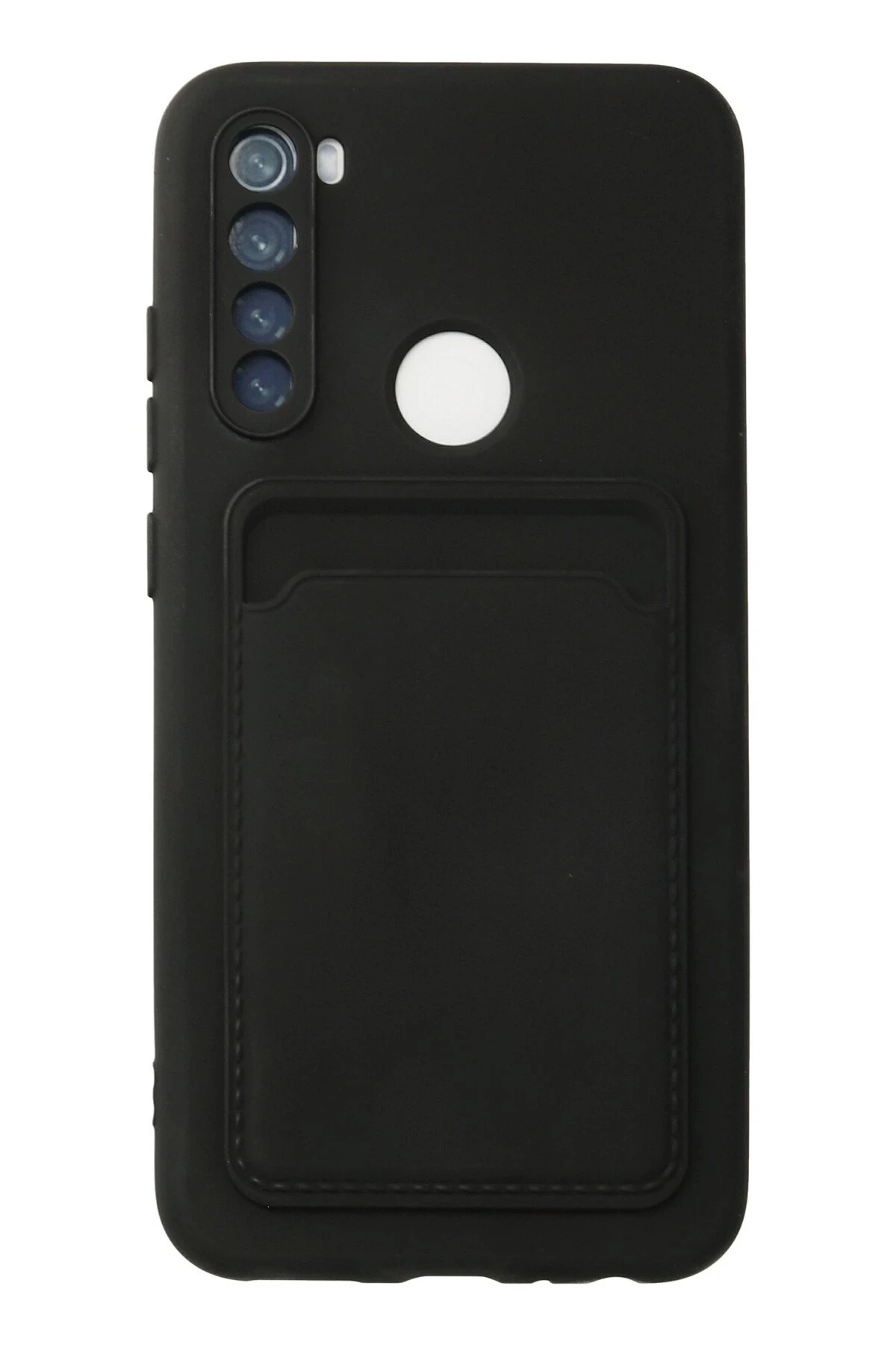 Newface Xiaomi Redmi Note 8 Kılıf Kelvin Kartvizitli Silikon - Siyah