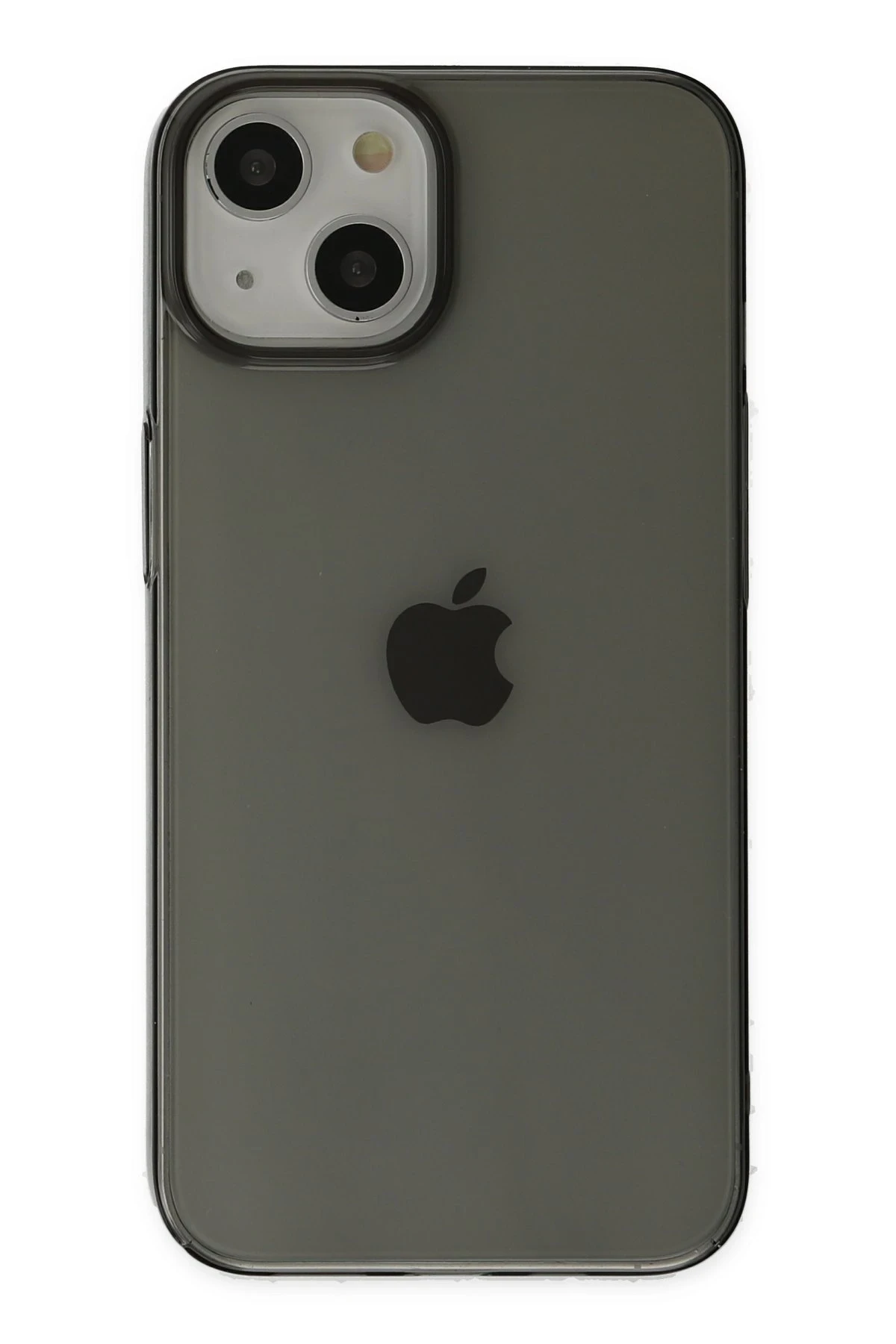 Newface iPhone 14 Plus Kılıf Pc Sert Şeffaf Kapak - Siyah