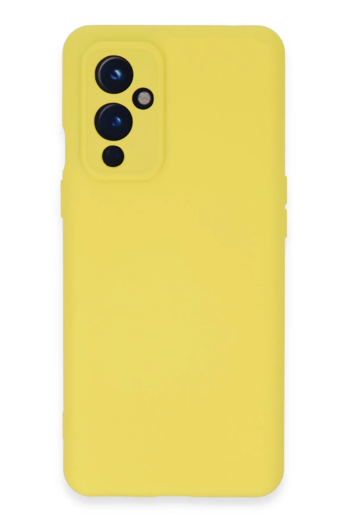 Newface One Plus 9 Kılıf Nano içi Kadife Silikon - Sarı