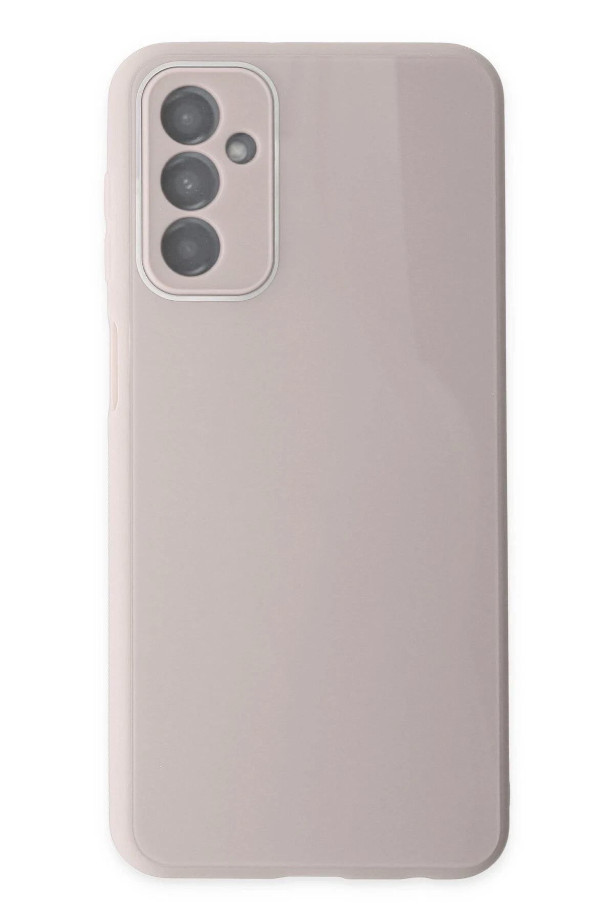 Newface Samsung Galaxy M23 Kılıf Glass Kapak - Pembe