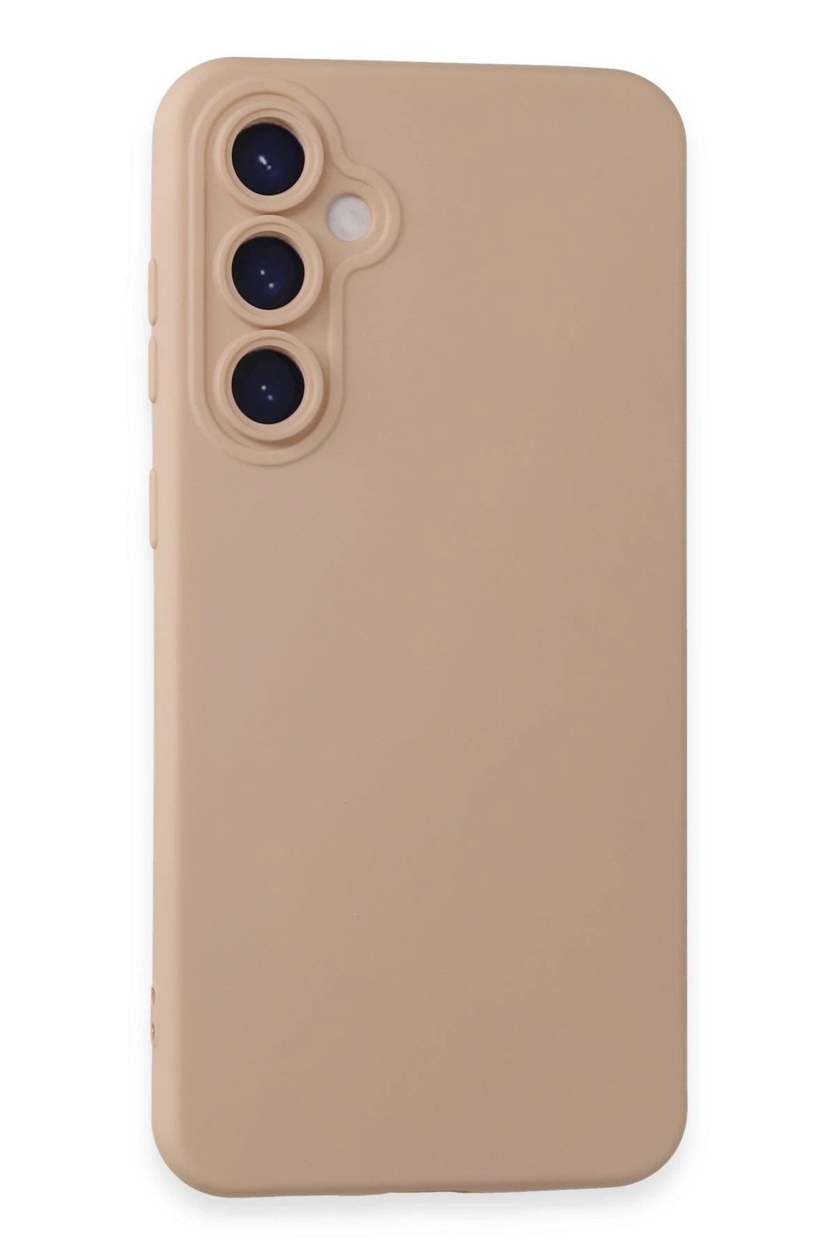 Newface Samsung Galaxy S24 Plus Kılıf Nano içi Kadife Silikon - Pudra