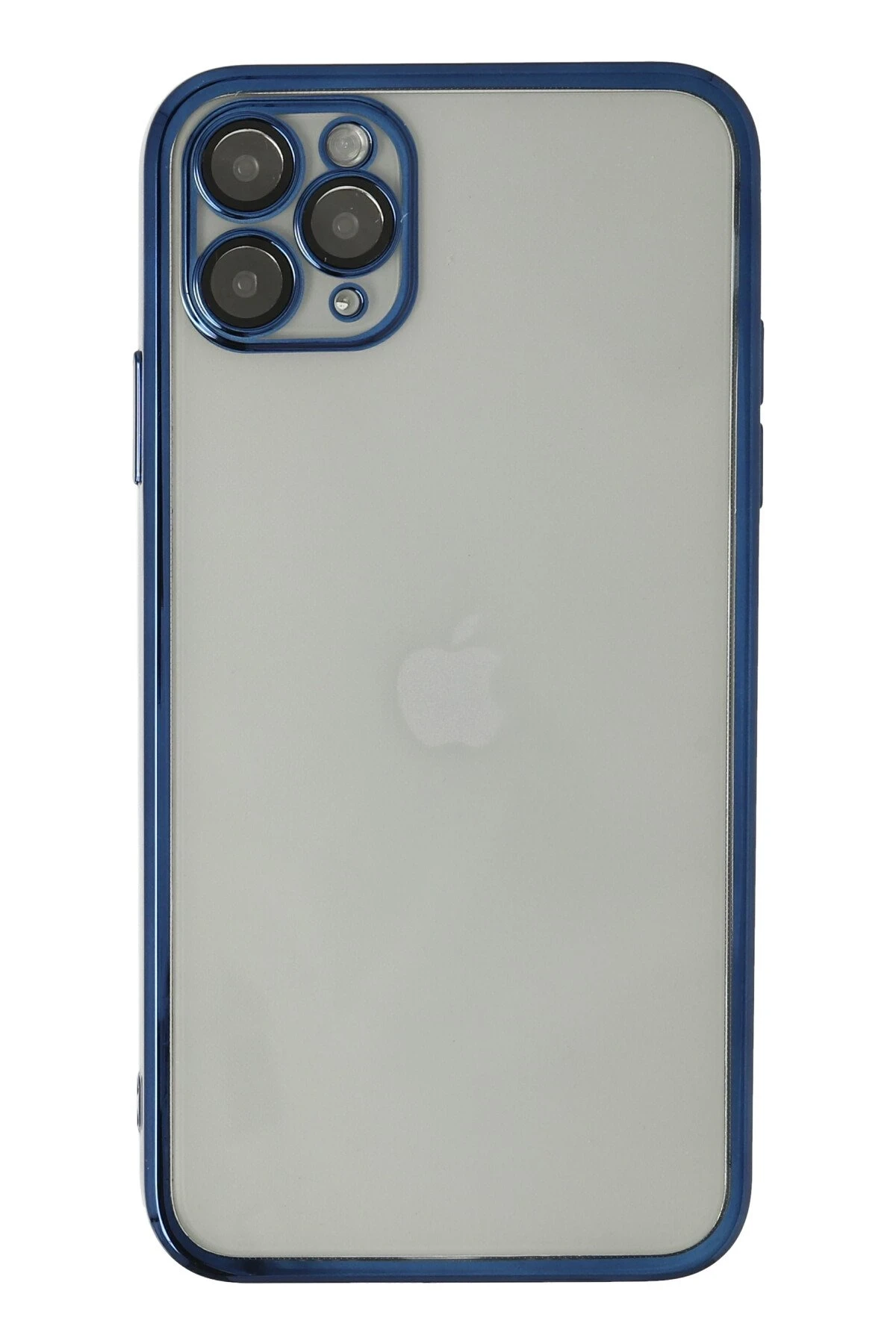 Newface iPhone 11 Pro Kılıf Razer Lensli Silikon - Lacivert