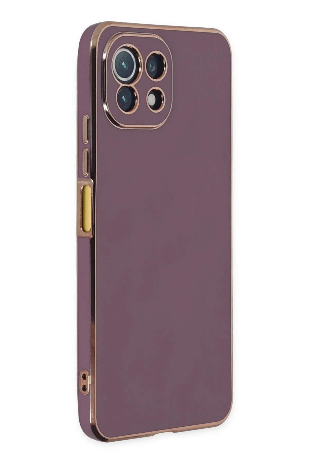 Newface Xiaomi Mİ 11 Lite Kılıf Volet Silikon - Mor