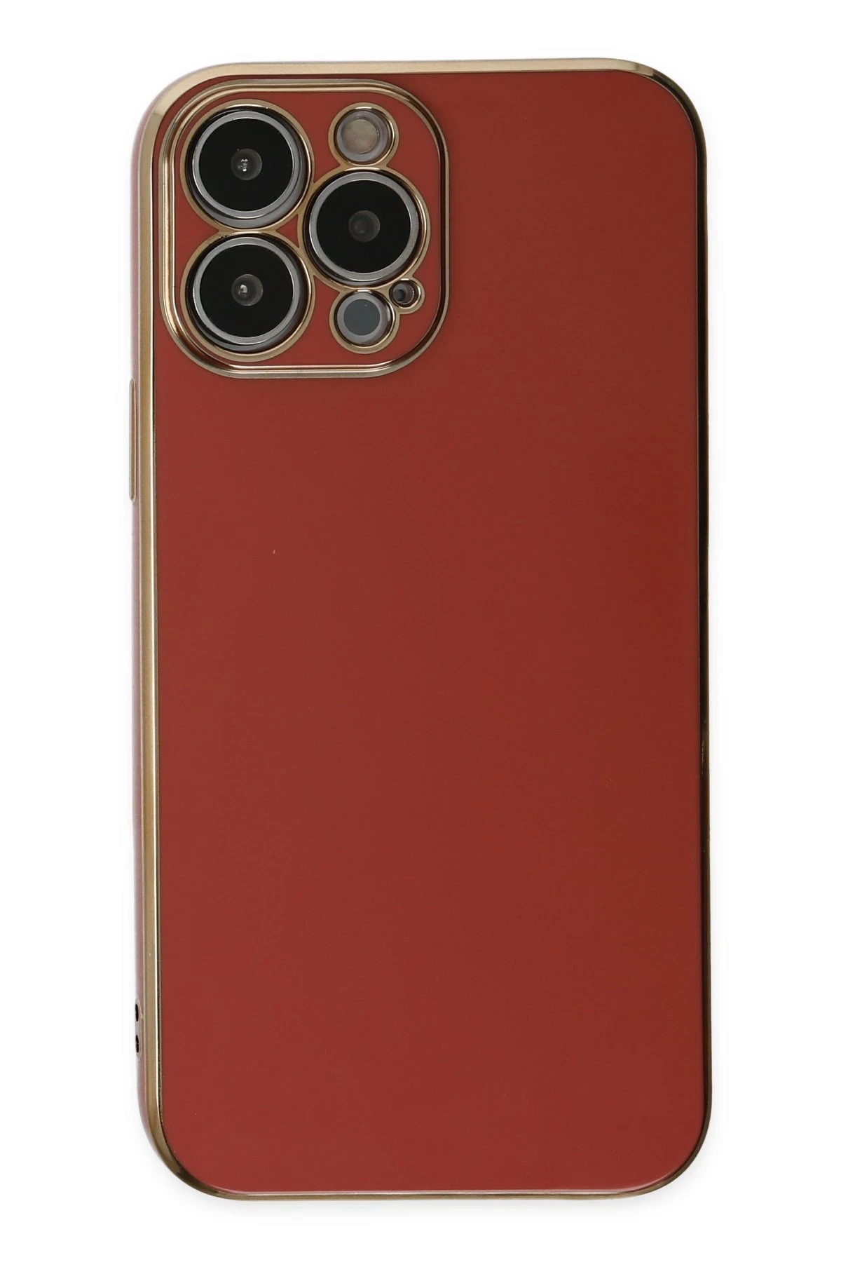 Newface iPhone 15 Pro Max Kılıf Volet Silikon - Kırmızı