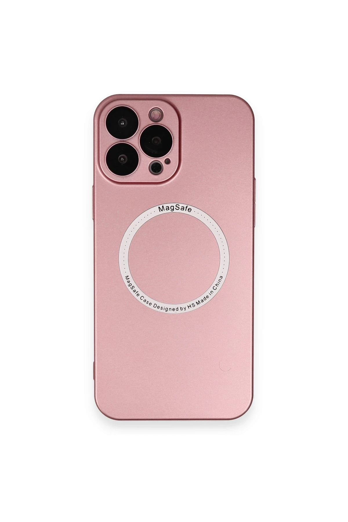 Newface iPhone 13 Pro Kılıf Jack Magneticsafe Lens Silikon - Rose Gold