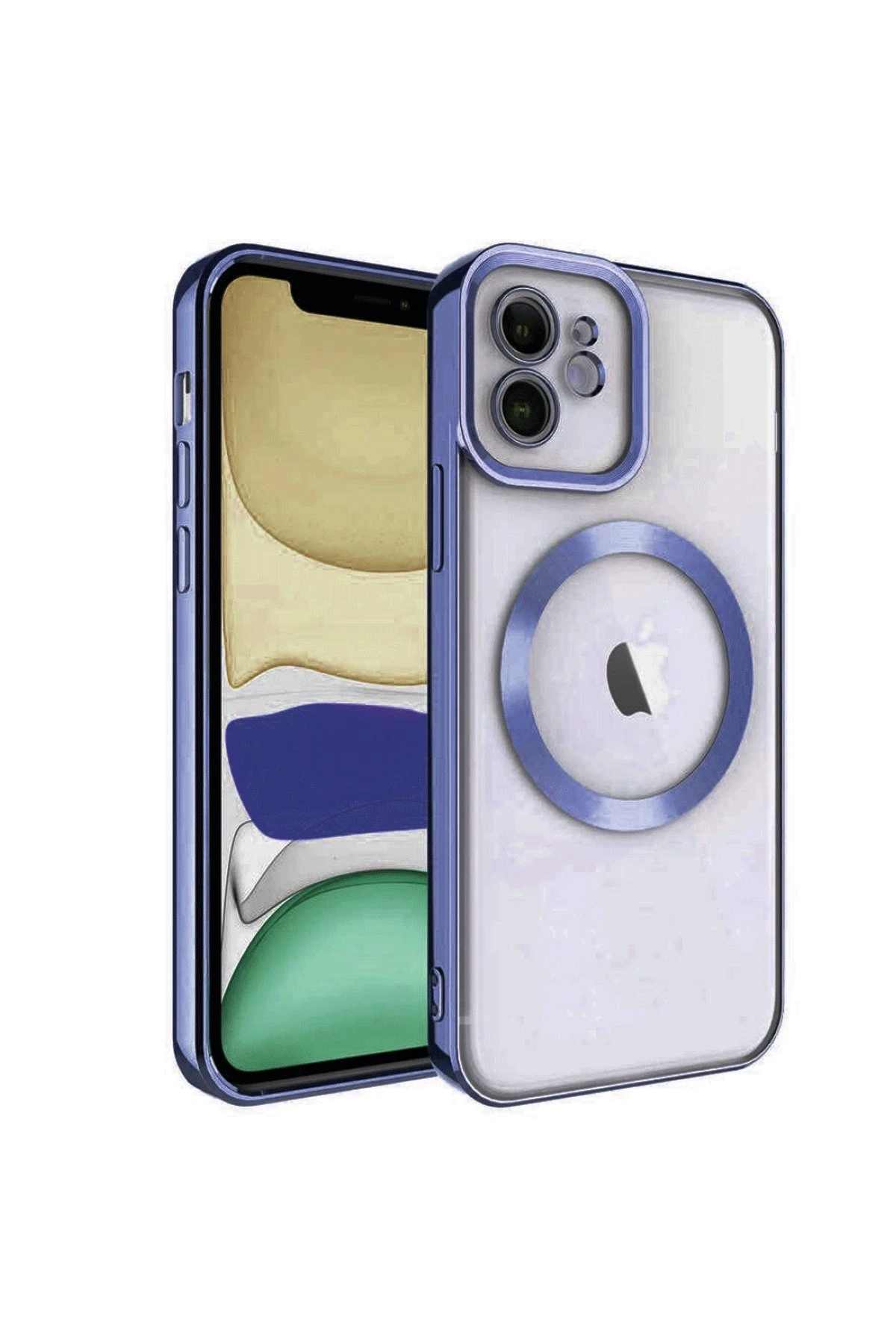 Newface iPhone 11 Kılıf Kross Magneticsafe Kapak - Lacivert