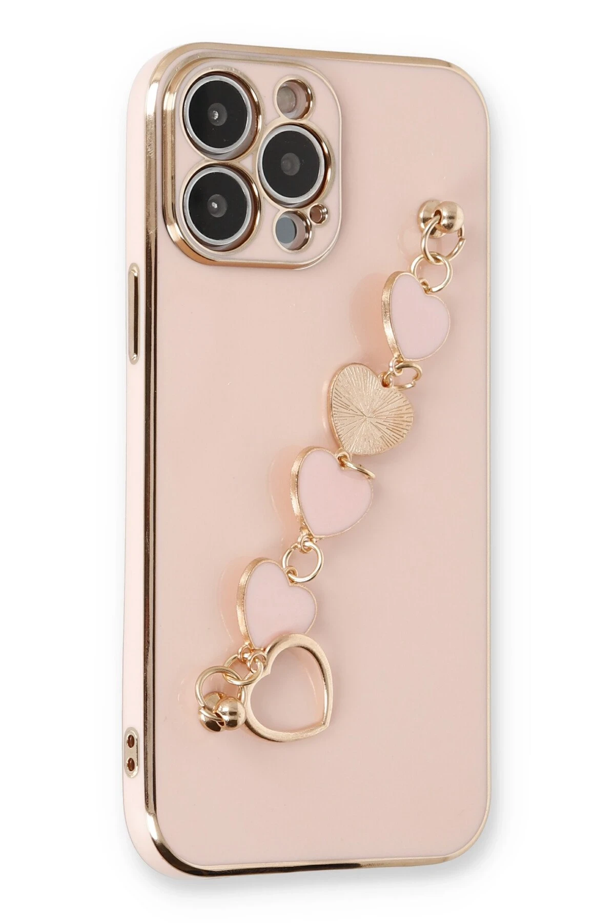 Newface iPhone 13 Pro Max Kılıf Esila Silikon - Pudra