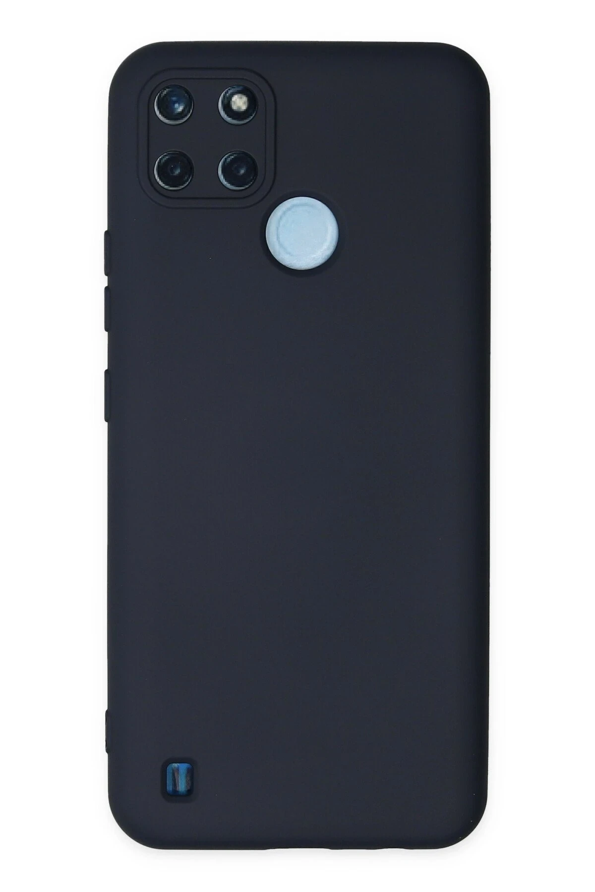 Newface Realme C25Y Kılıf Nano içi Kadife Silikon - Lacivert