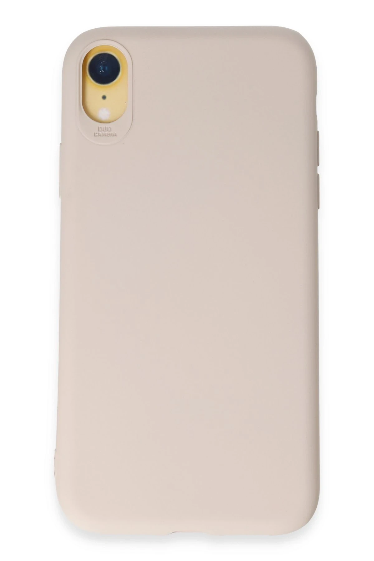 Newface iPhone XR Kılıf First Silikon - Krem