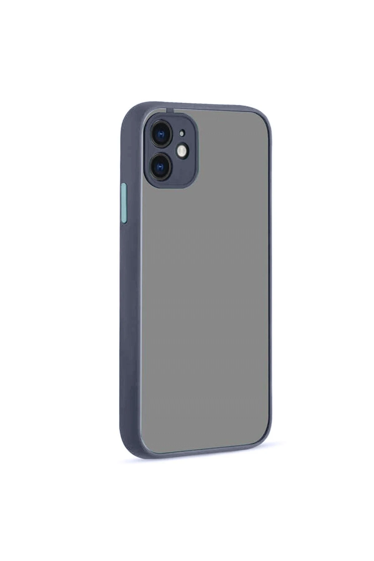 Newface iPhone 12 Kılıf Montreal Silikon Kapak - Gri