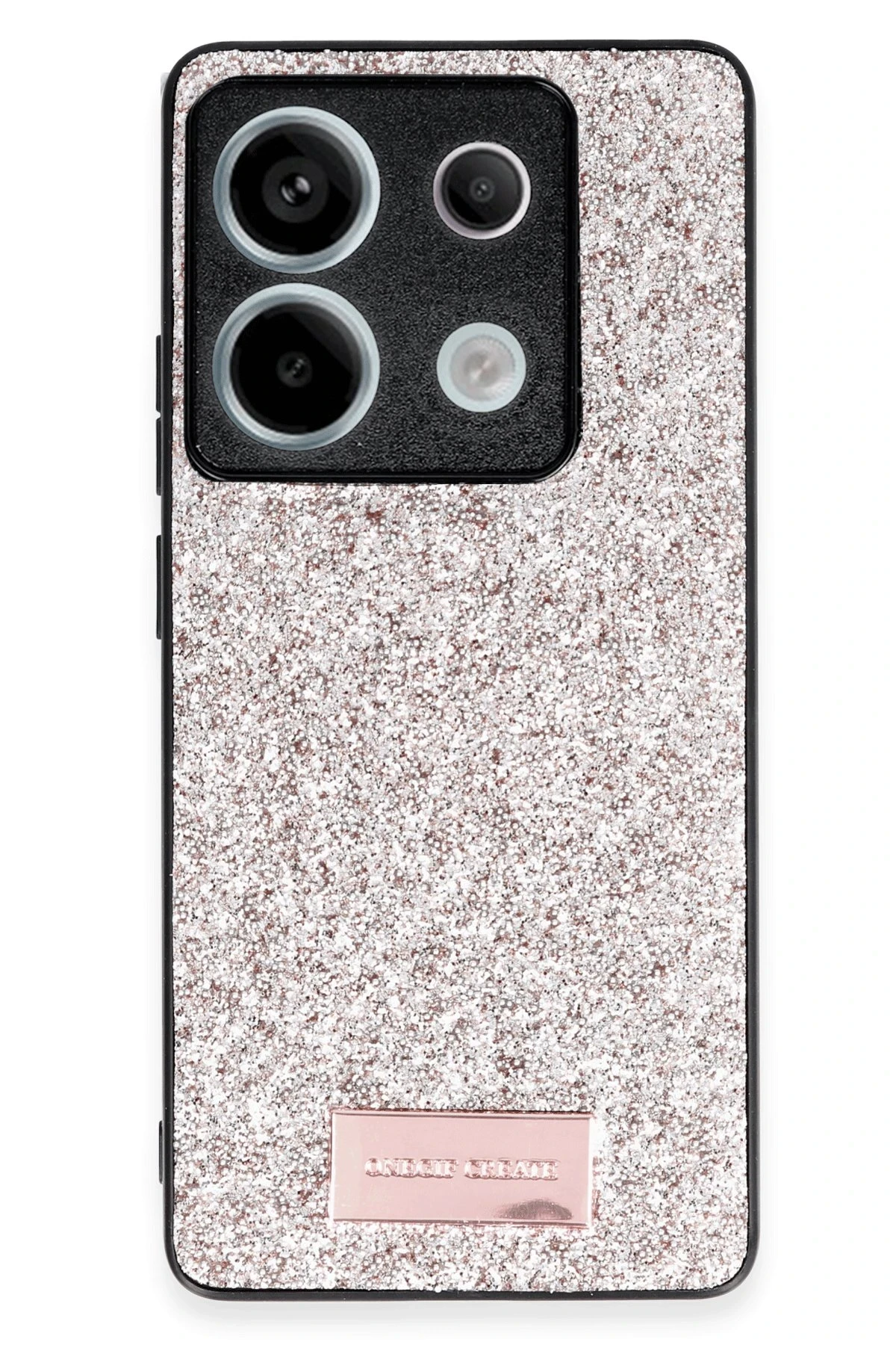 Onegif Xiaomi Redmi Note 13 Pro 5G Bright Simli Kapak - Gold