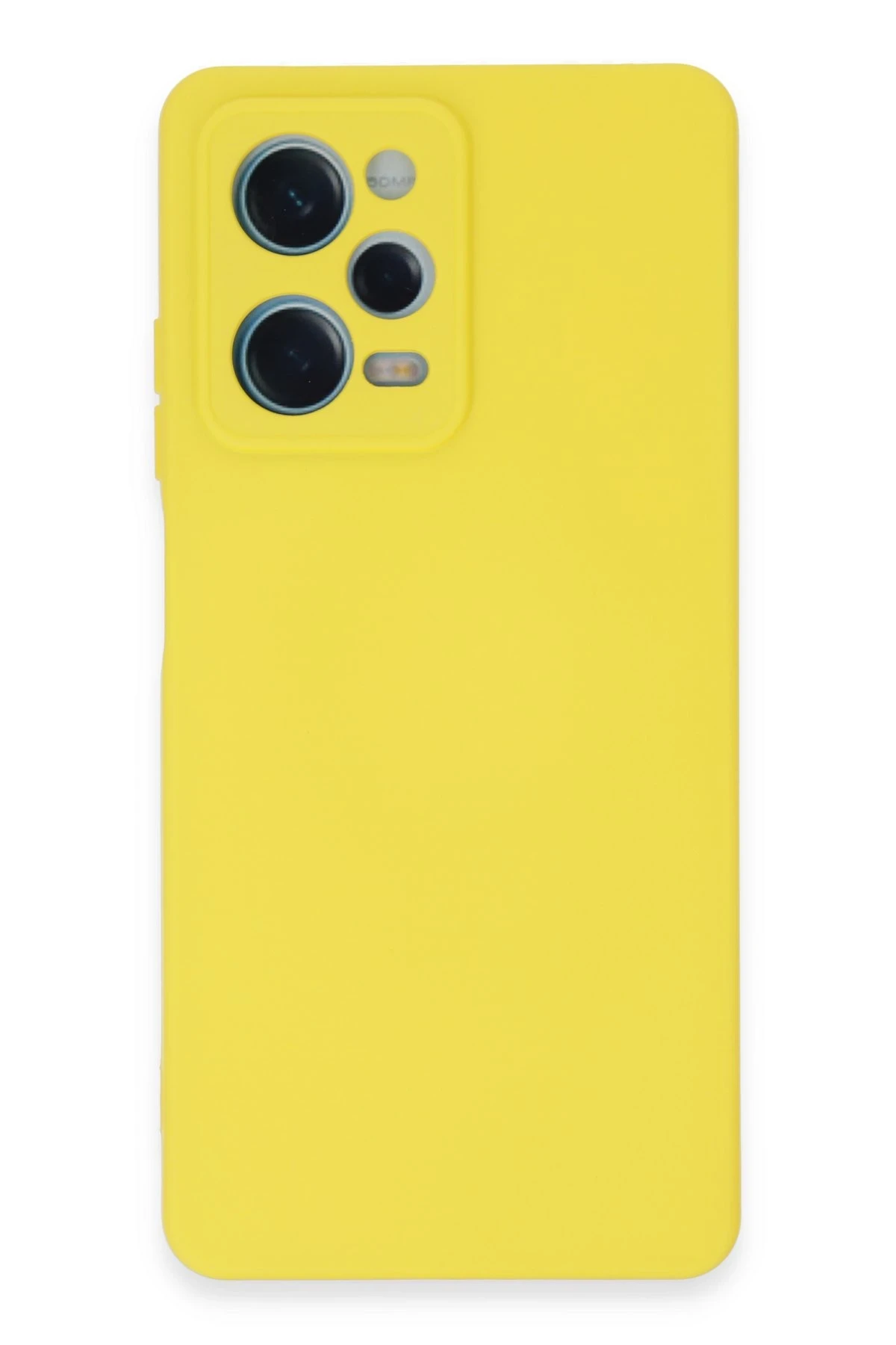 Newface Xiaomi Redmi Note 12 Pro 5G Kılıf Nano içi Kadife Silikon - Sarı