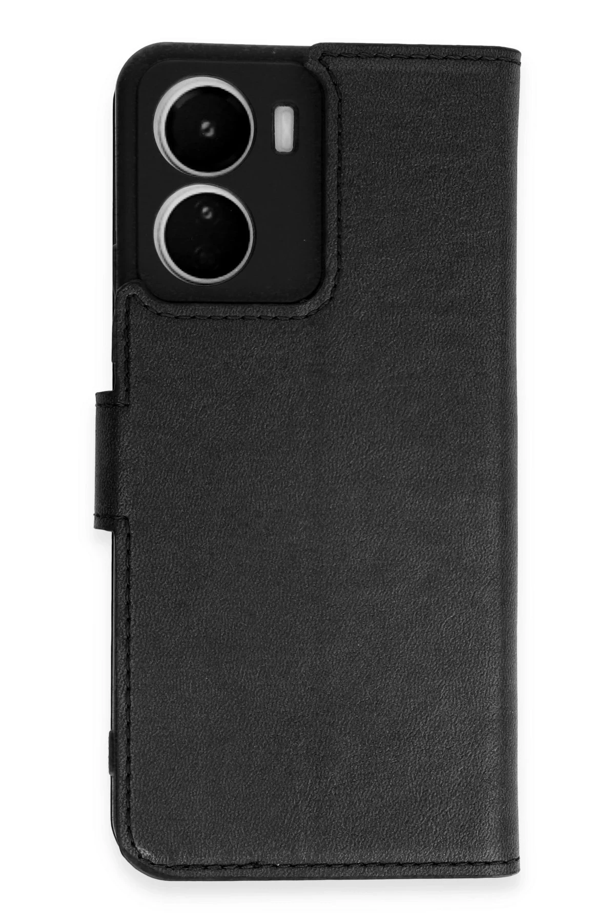 Newface Vivo Y16 Kılıf Trend S Plus Kapaklı Kılıf - Siyah
