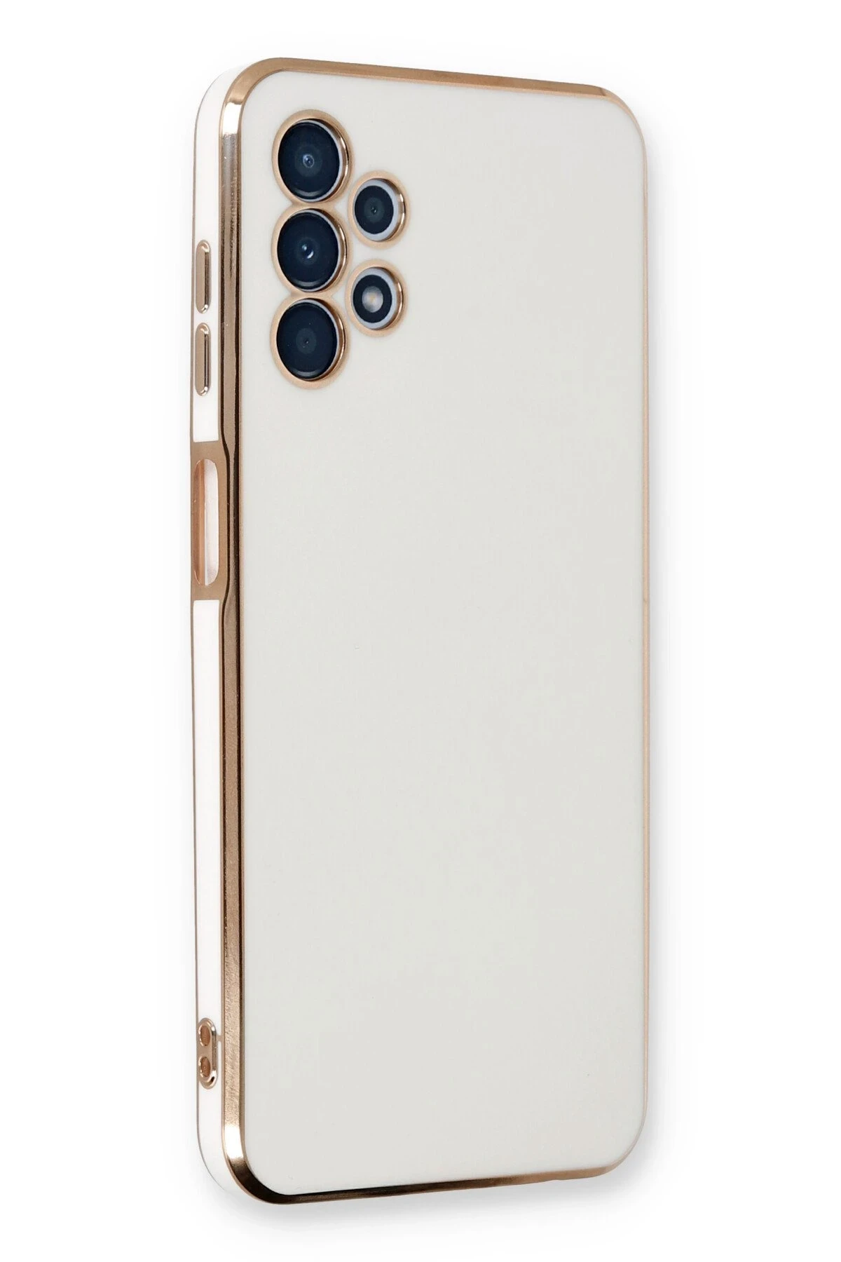 Newface Samsung Galaxy A13 4G Kılıf Volet Silikon - Beyaz