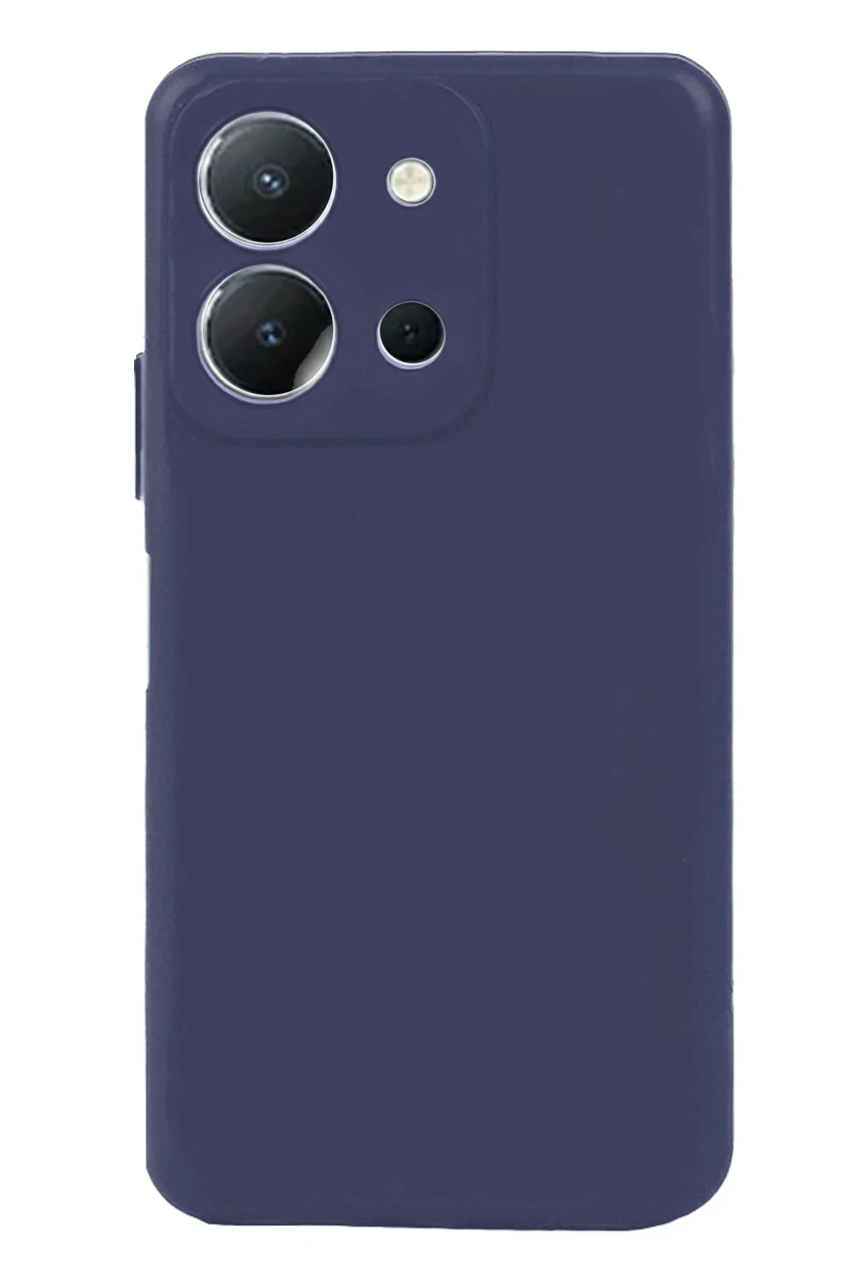 Newface Vivo Y36 Kılıf Nano içi Kadife Silikon - Lacivert