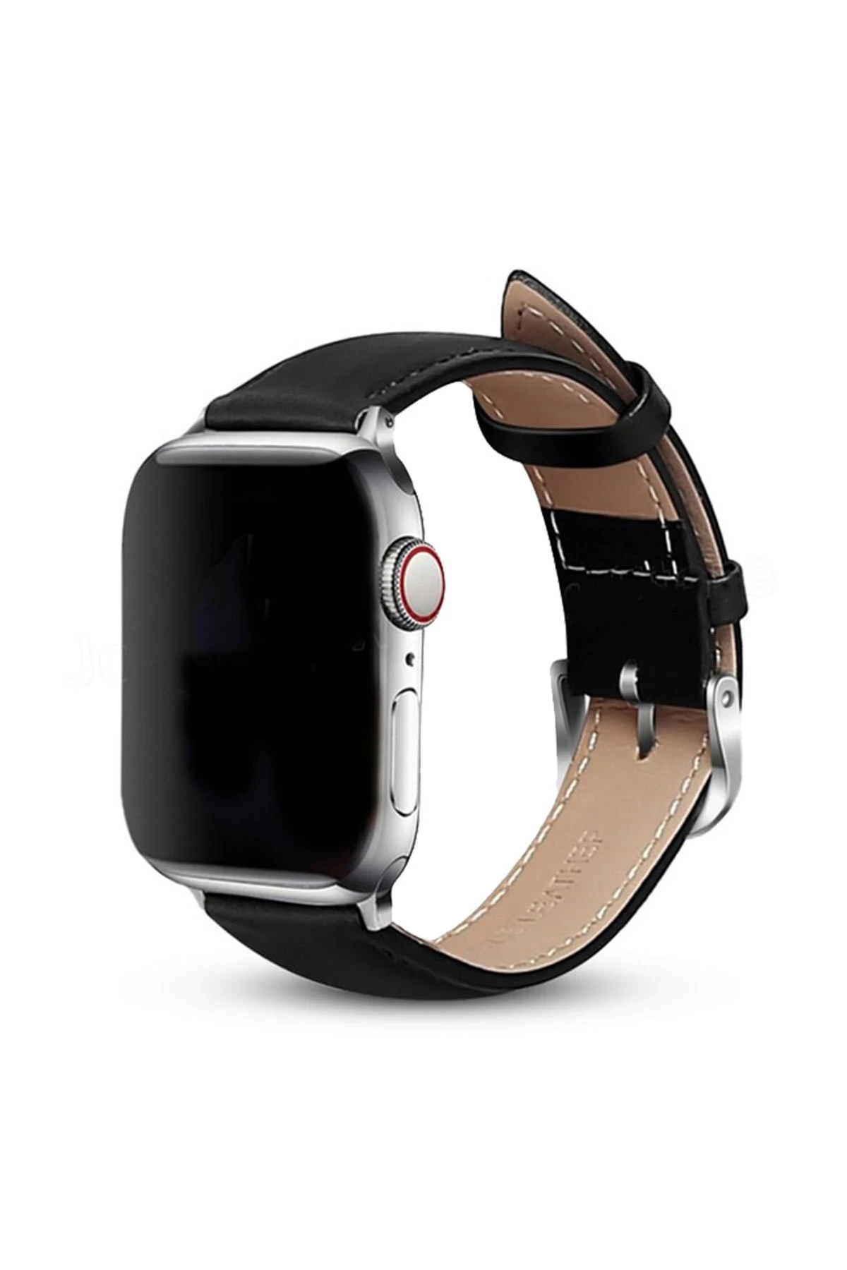Newface Apple Watch 42mm NL26 Deri Kordon - Siyah