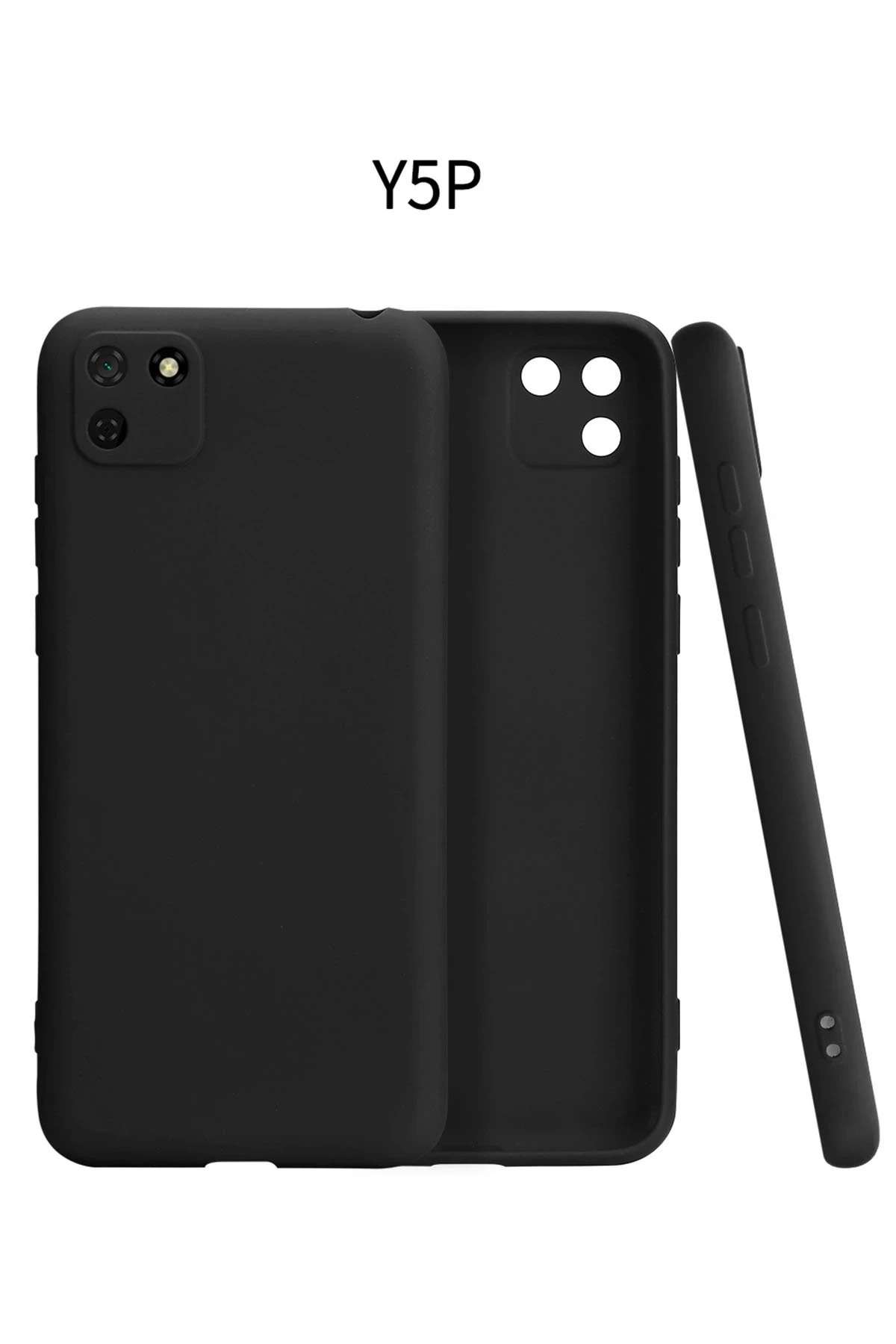 Newface Huawei Y5P Kılıf First Silikon - Siyah