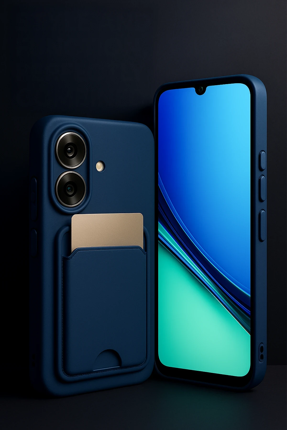 Newface Realme Note 60 Kelvin Kartvizitli Silikon - Lila