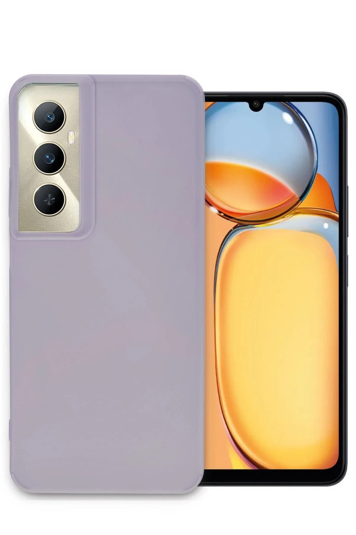 Newface Realme C65 Kılıf Petro Silikon - Lila