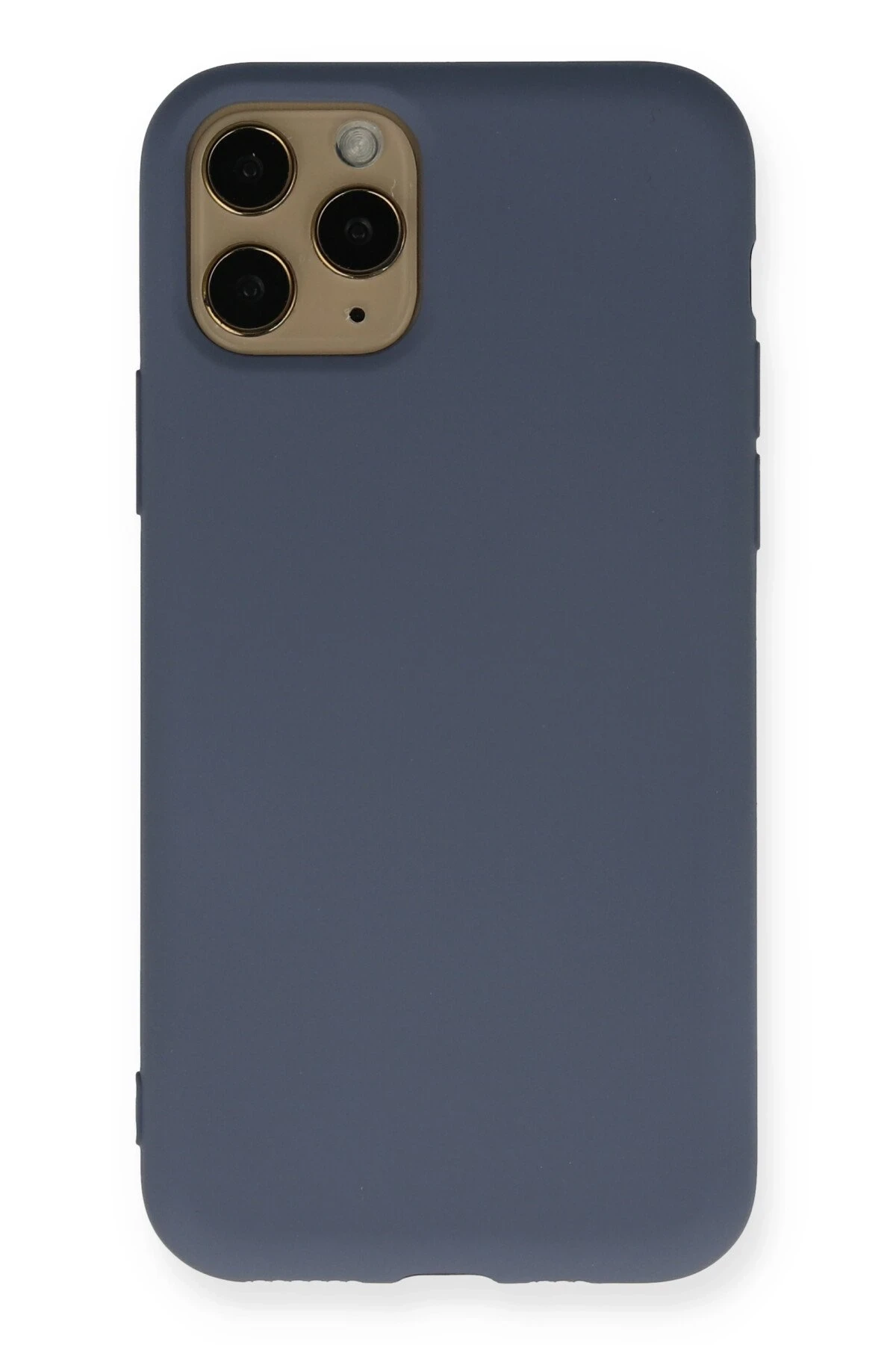 Newface iPhone 11 Pro Kılıf Nano içi Kadife Silikon - Gri