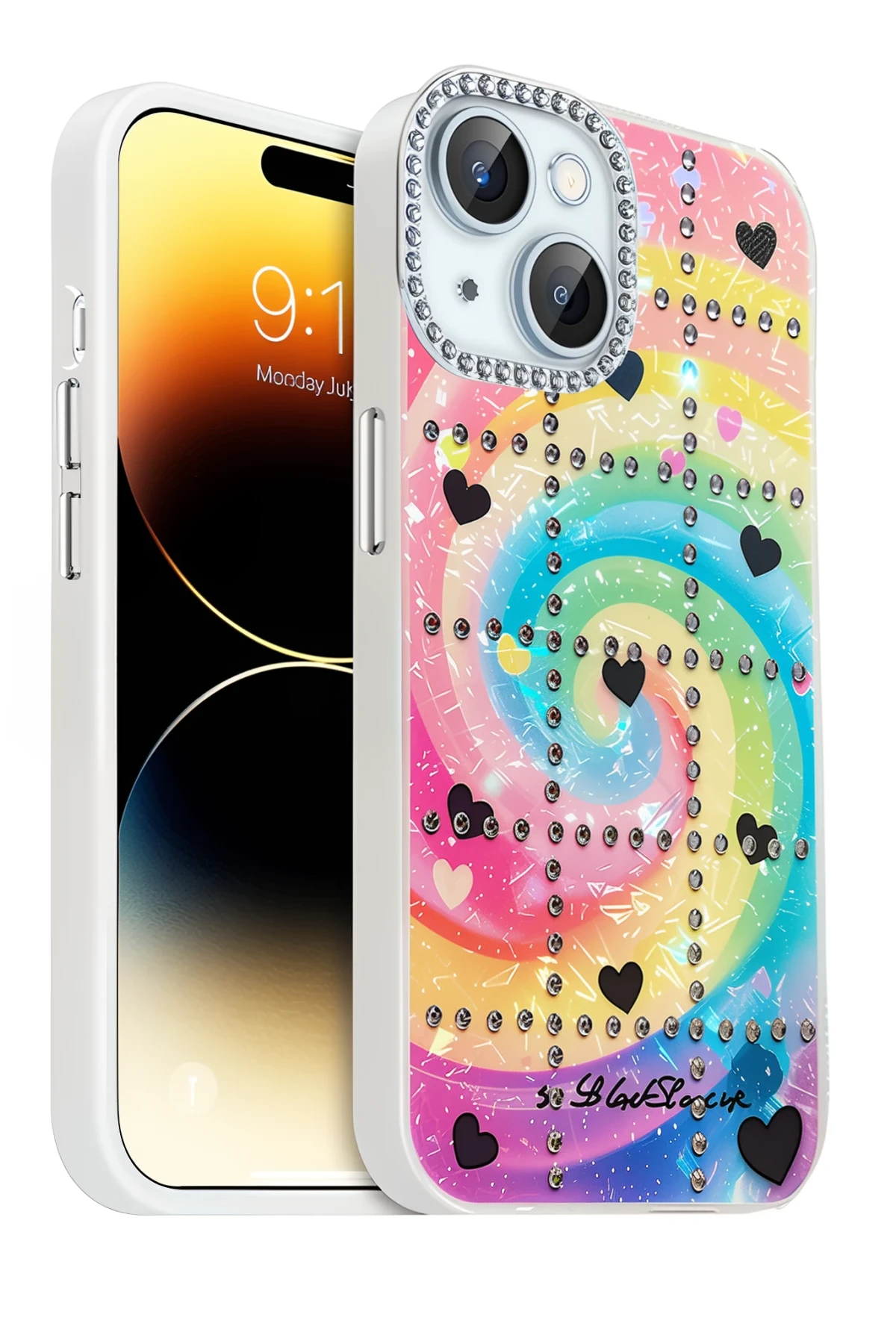Newface Apple iPhone 14 Deco Desenli Kapak - Desen 2