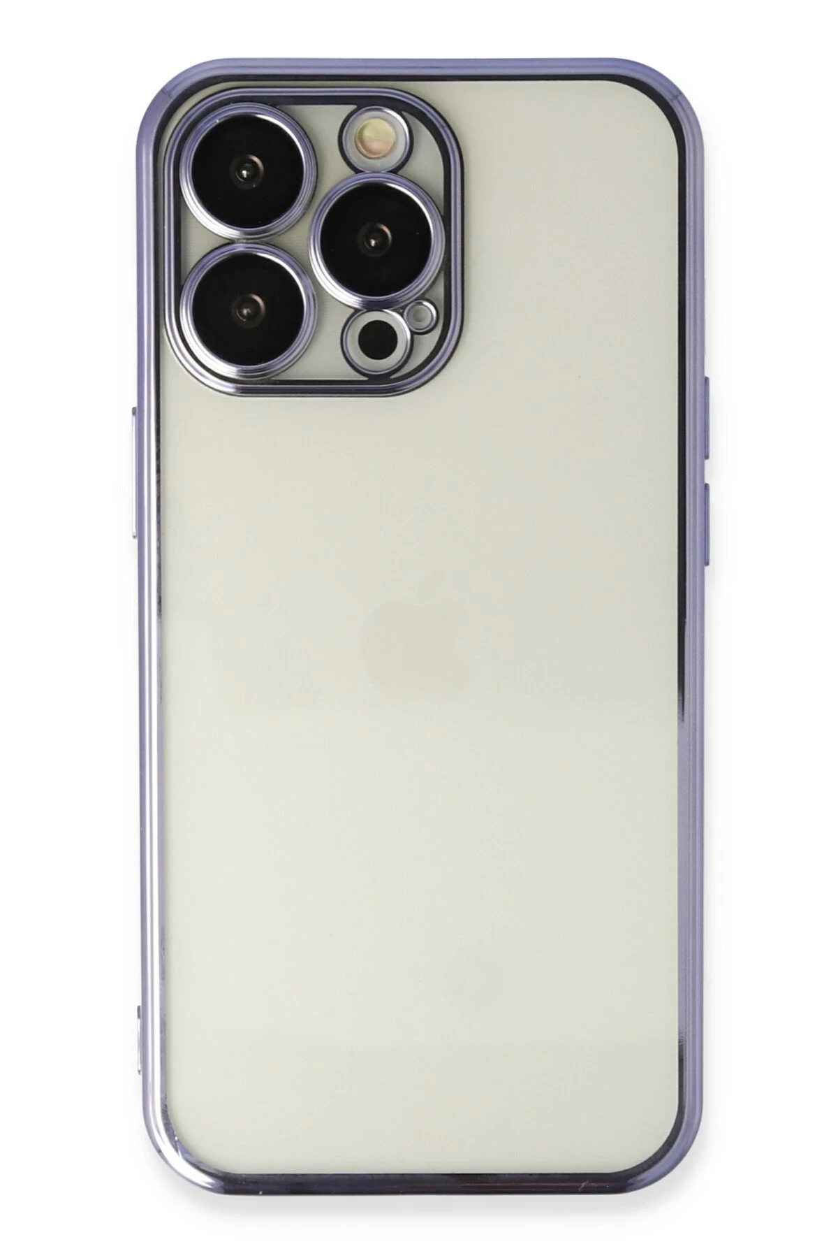 Newface iPhone 13 Pro Kılıf Razer Lensli Silikon - Mor