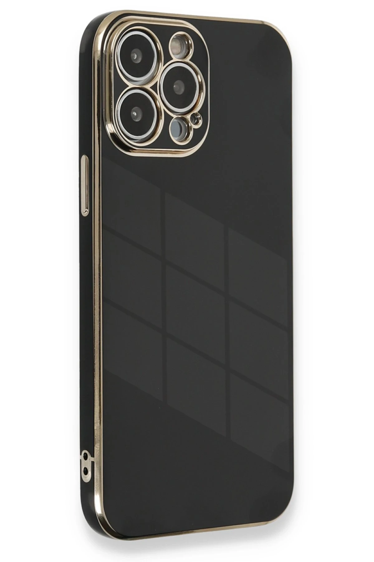Newface iPhone 13 Pro Kılıf Volet Silikon - Siyah