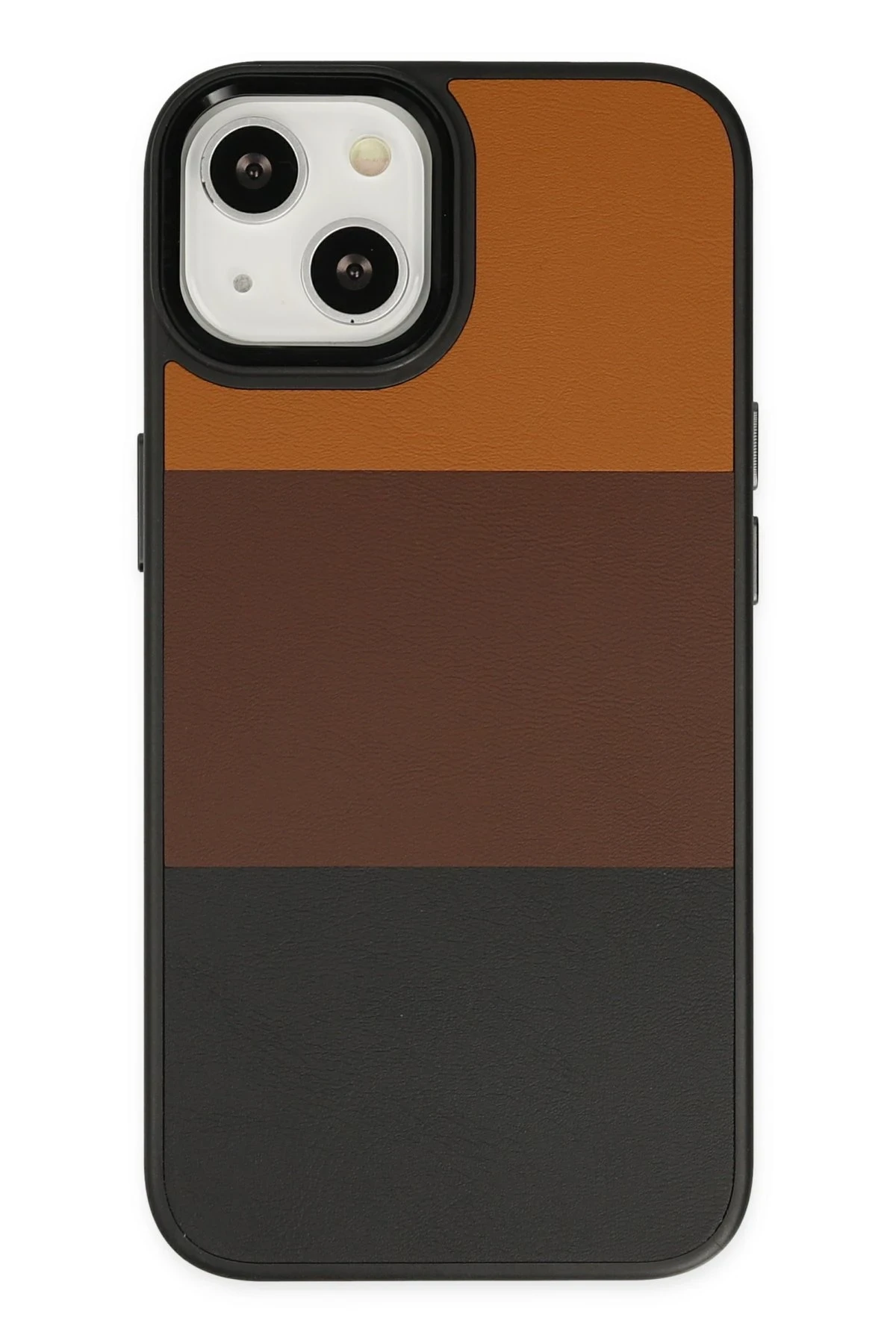 Newface iPhone 14 Plus Kılıf King Kapak - Taba-Siyah