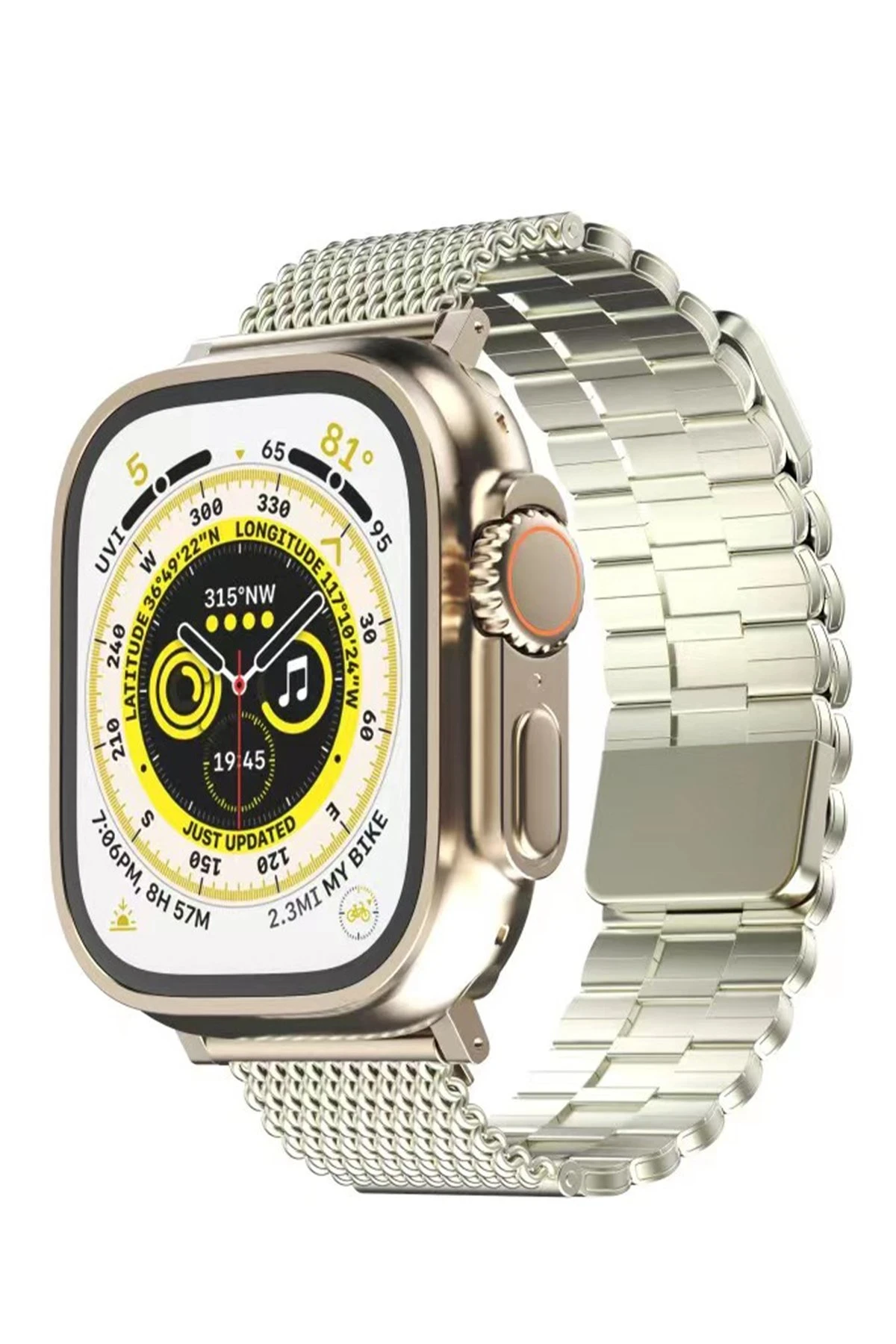 Newface Apple Watch 38mm Ascend Metal Kordon - Yıldız Işığı