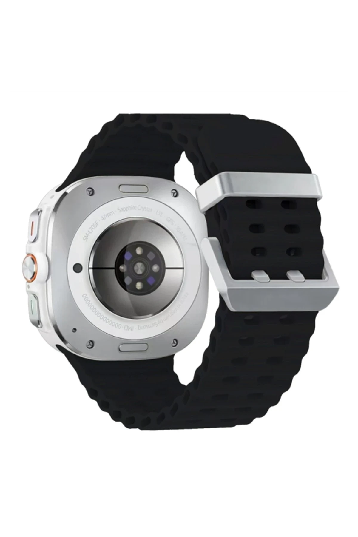 Newface Watch 7 Ultra KR417 Rug Silikon Kordon - Siyah
