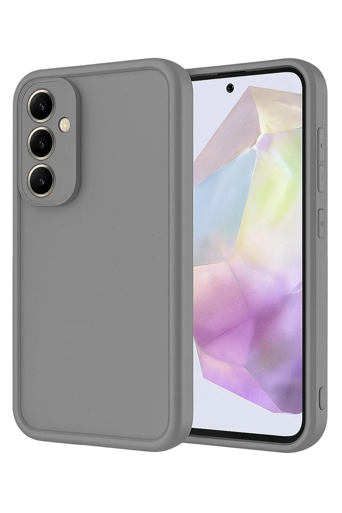 Newface Samsung Galaxy A16 5G Kılıf Viera Silikon - Gri