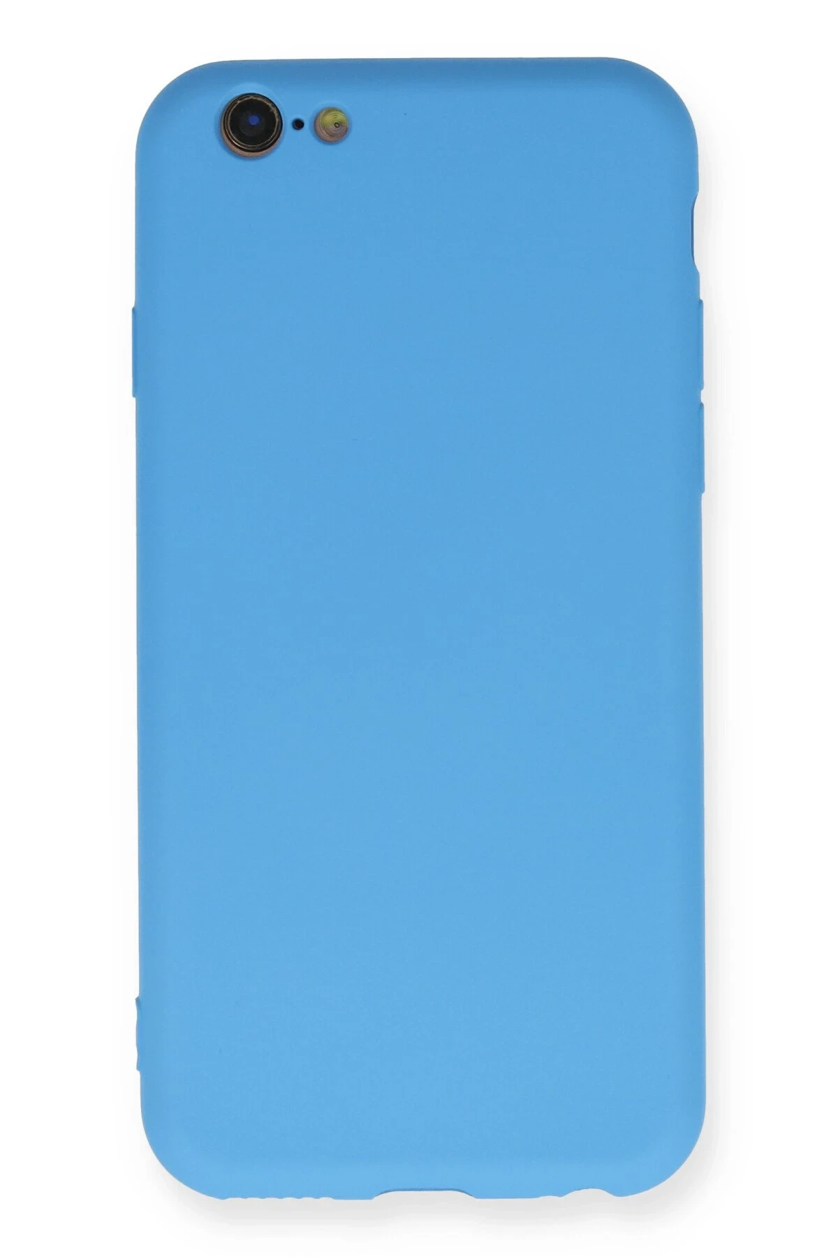 Newface iPhone 6 Kılıf Nano içi Kadife Silikon - Mavi