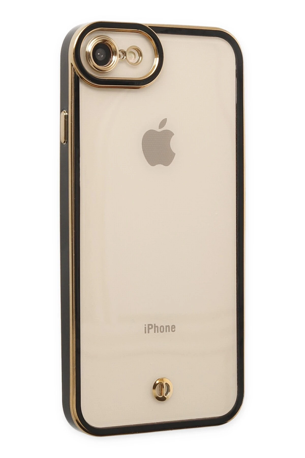 Newface iPhone 7 Kılıf Liva Lens Silikon - Siyah