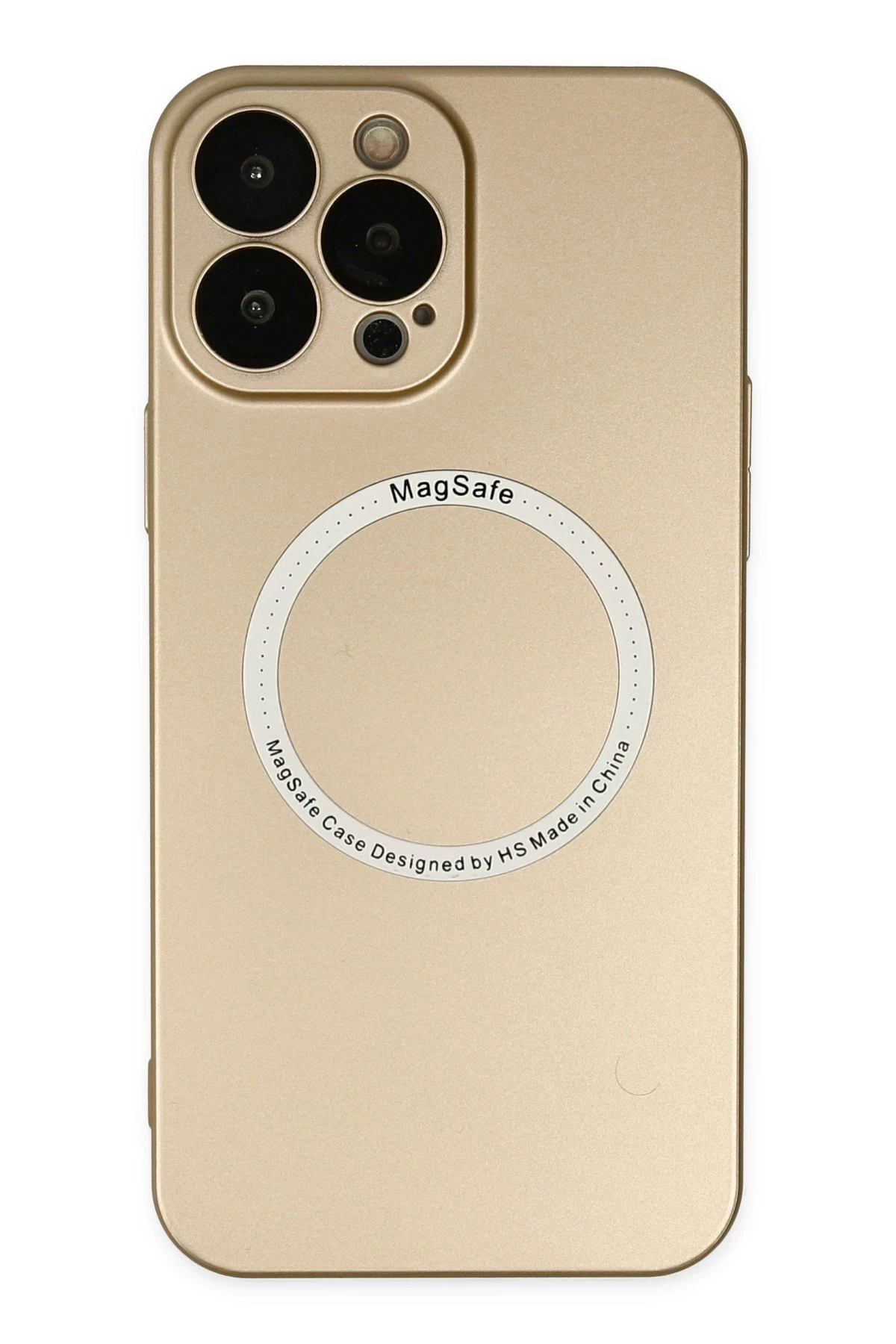Newface iPhone 14 Pro Max Kılıf Jack Magneticsafe Lens Silikon - Gold