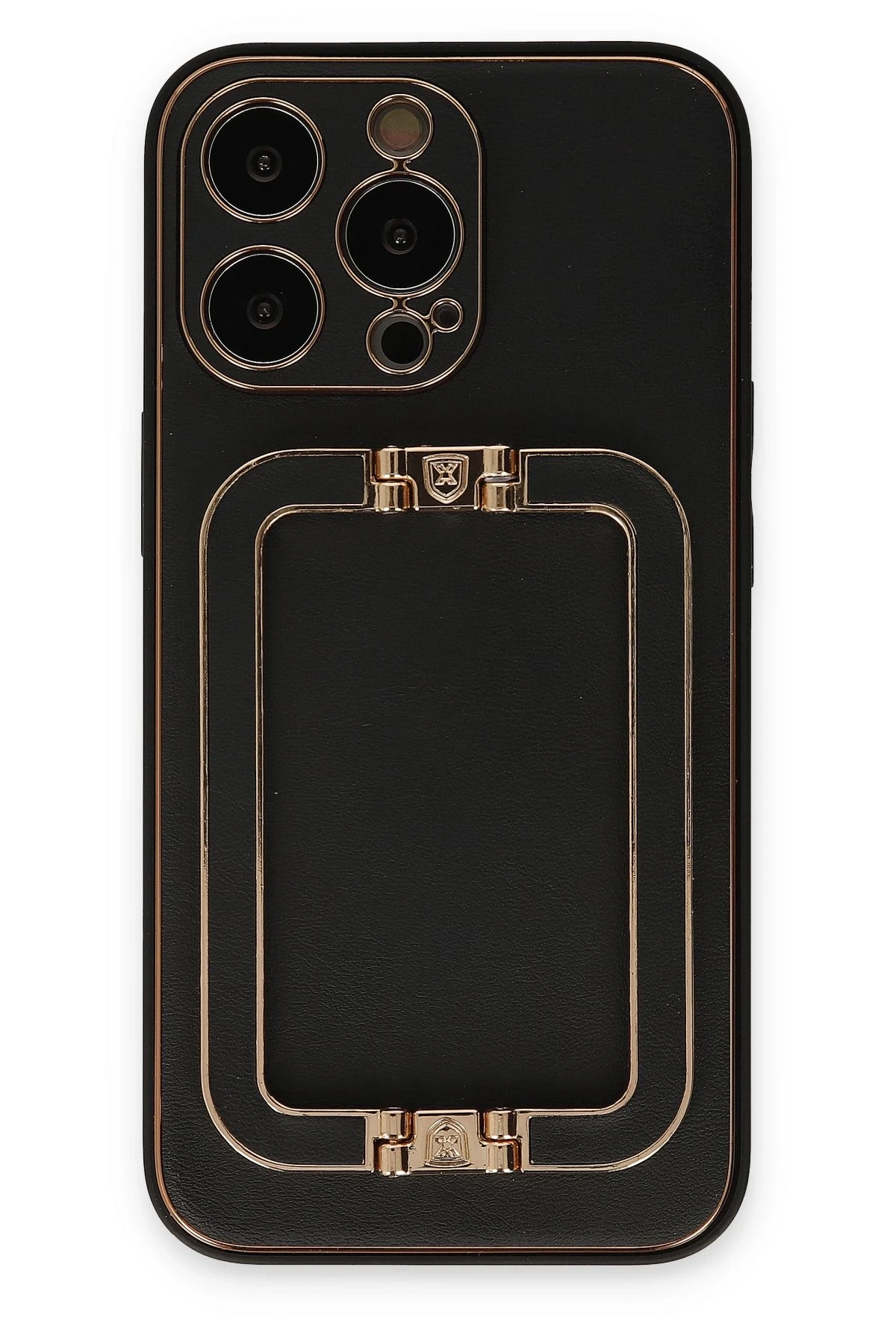 Newface iPhone 13 Pro Max Kılıf Coco Elit Kapak - Siyah