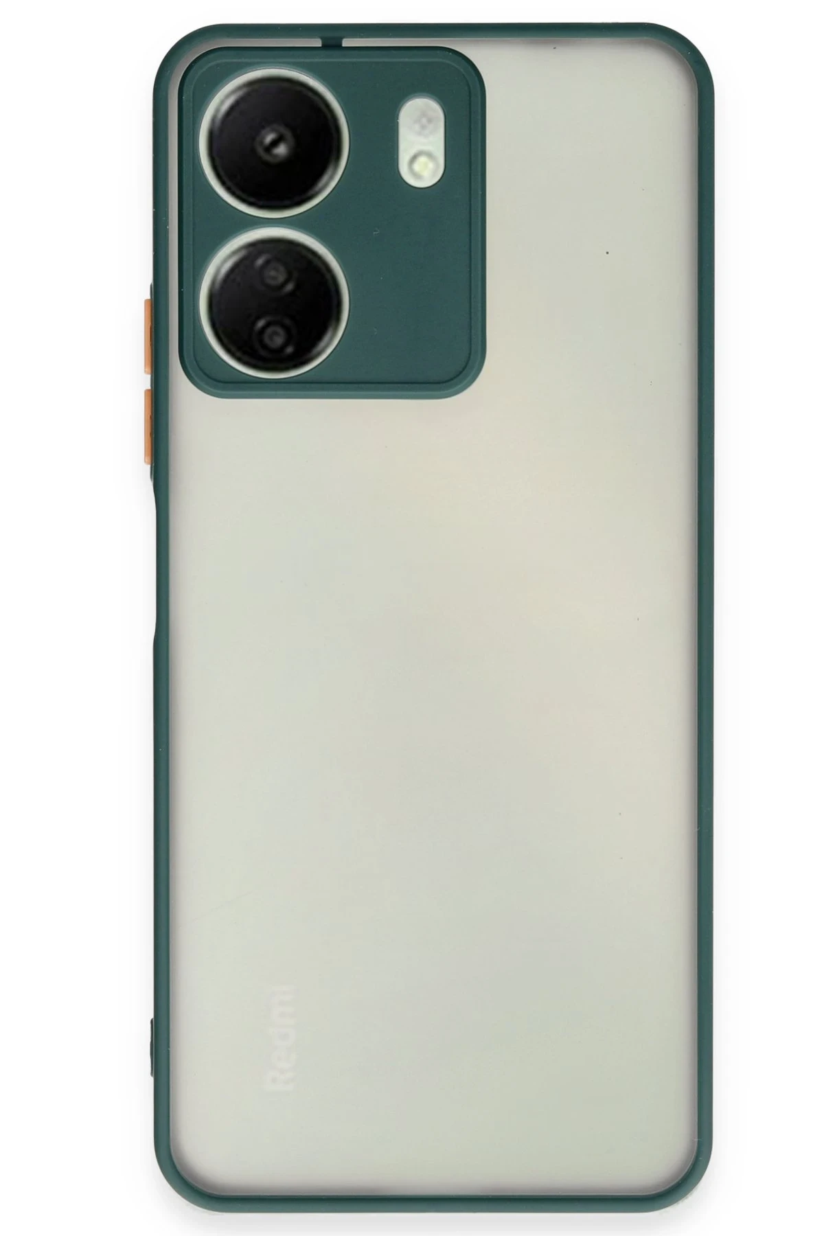 Newface Xiaomi Redmi 13C Kılıf Montreal Silikon Kapak - Yeşil