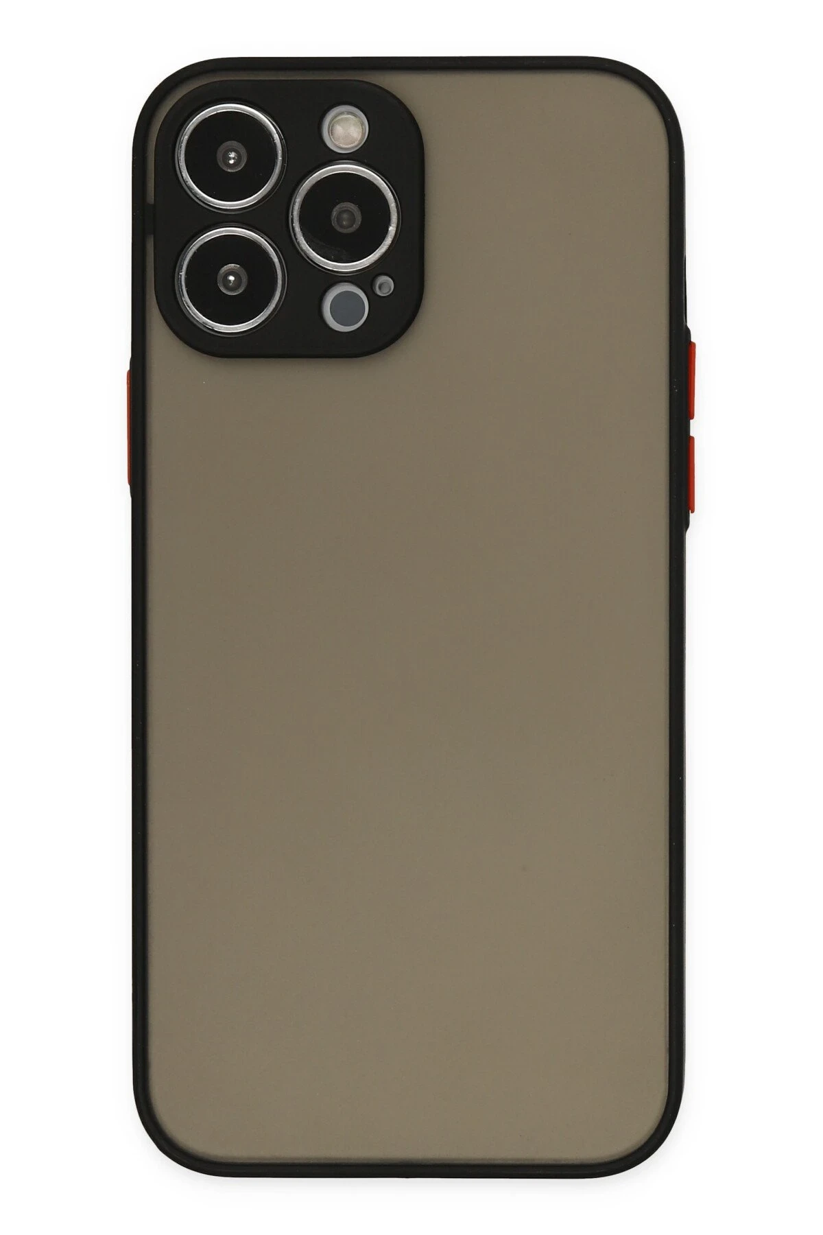 Newface iPhone 15 Pro Max Kılıf Montreal Silikon Kapak - Siyah