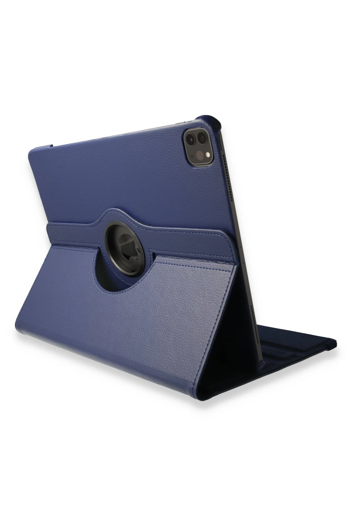 Newface iPad Pro 12.9 (2021) Kılıf 360 Tablet Deri Kılıf - Lacivert