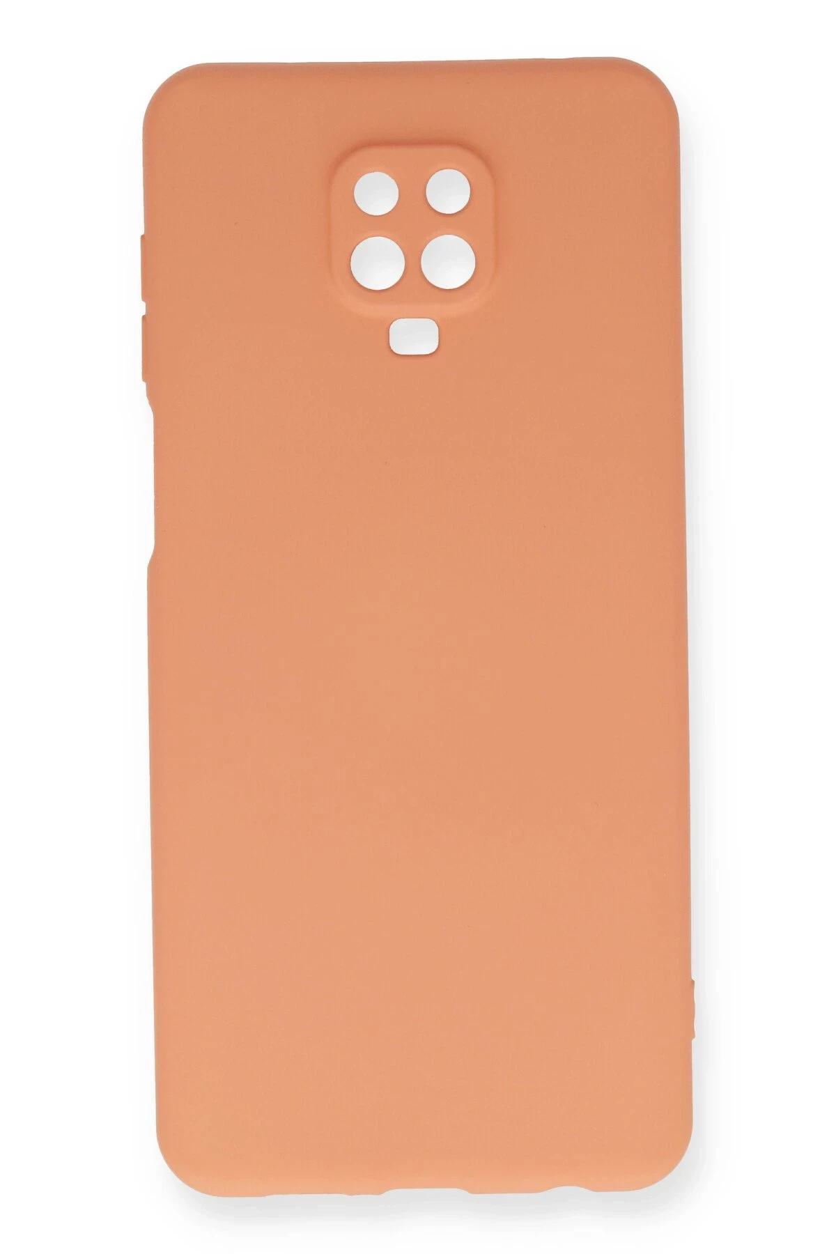 Newface Xiaomi Redmi Note 9 Pro Kılıf Nano içi Kadife Silikon - Turuncu