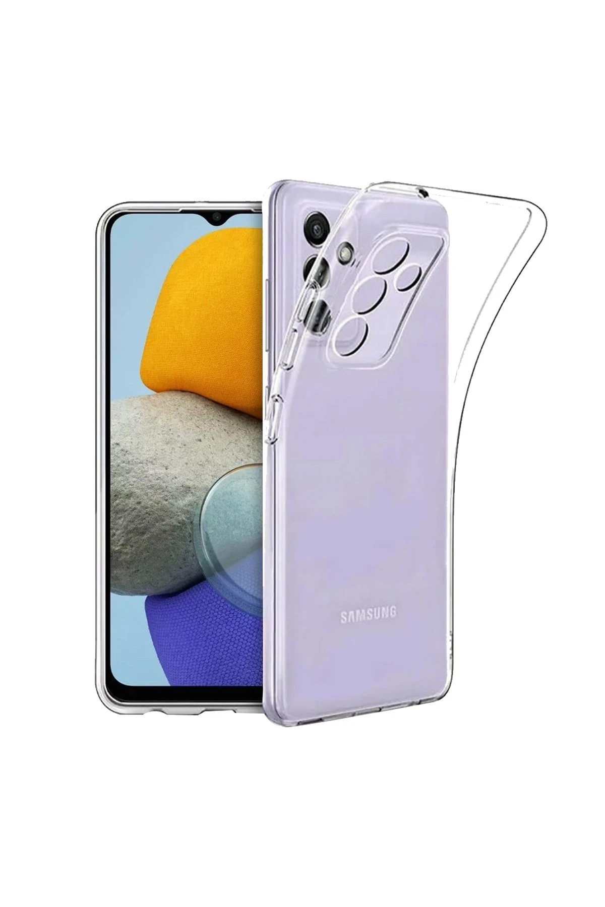 Newface Samsung Galaxy A34 5G Kılıf Lüx Şeffaf Silikon