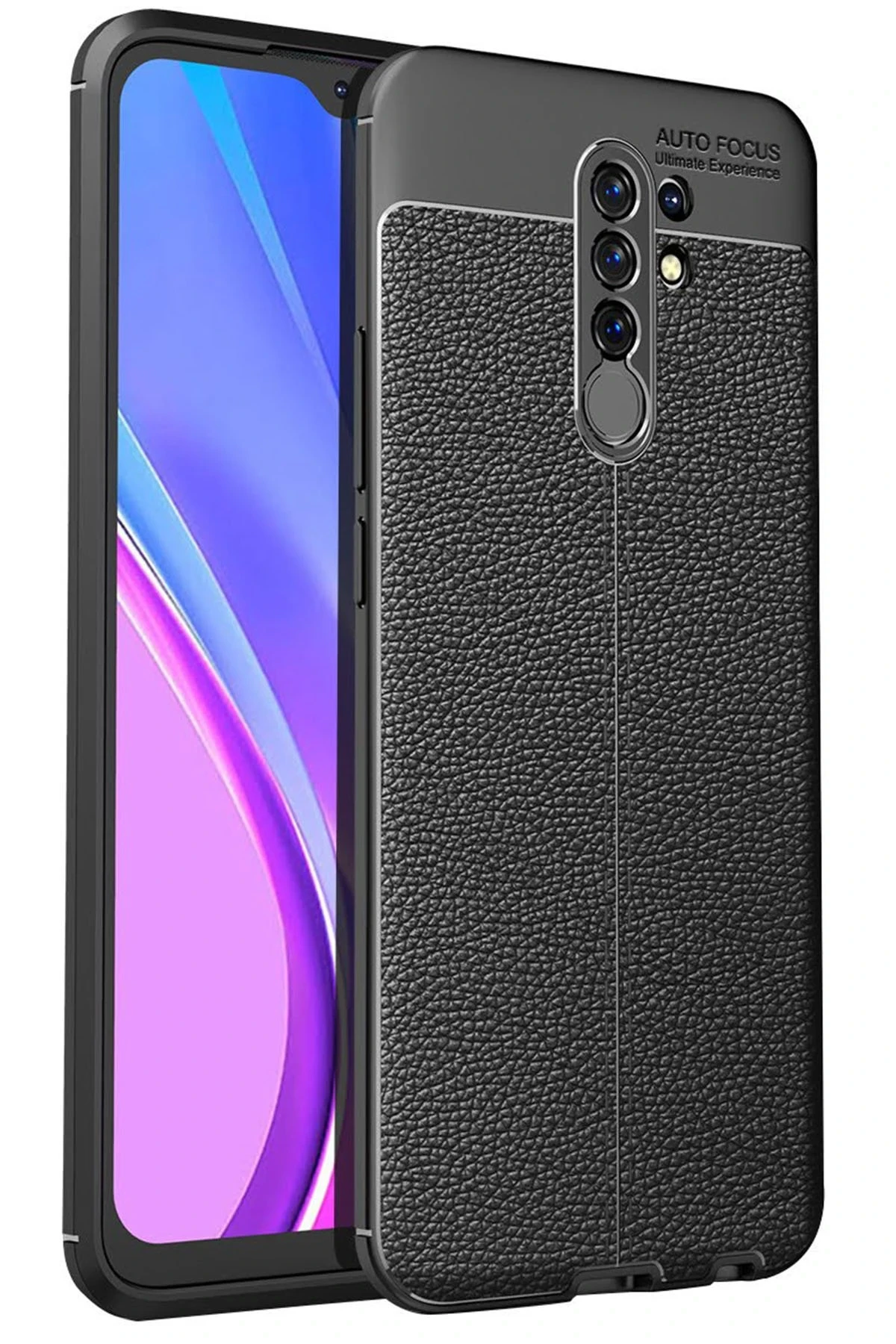 Newface Xiaomi Redmi 9 Kılıf Auto Focus Kapak - Siyah