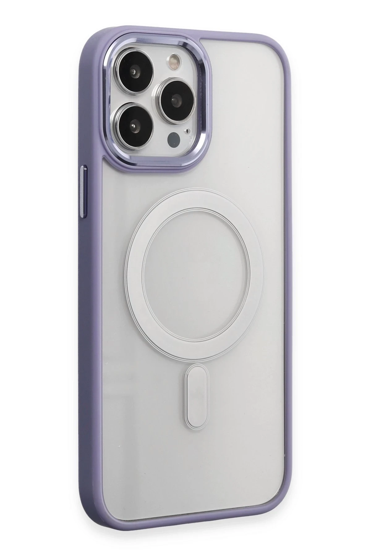 Newface iPhone 15 Pro Kılıf Room Magneticsafe Silikon - Lila