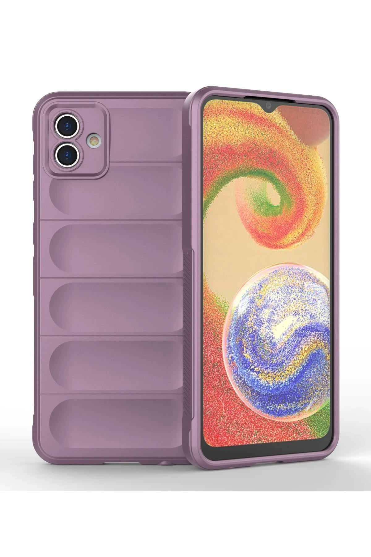 Newface Samsung Galaxy A04 Kılıf Optimum Silikon - Mor