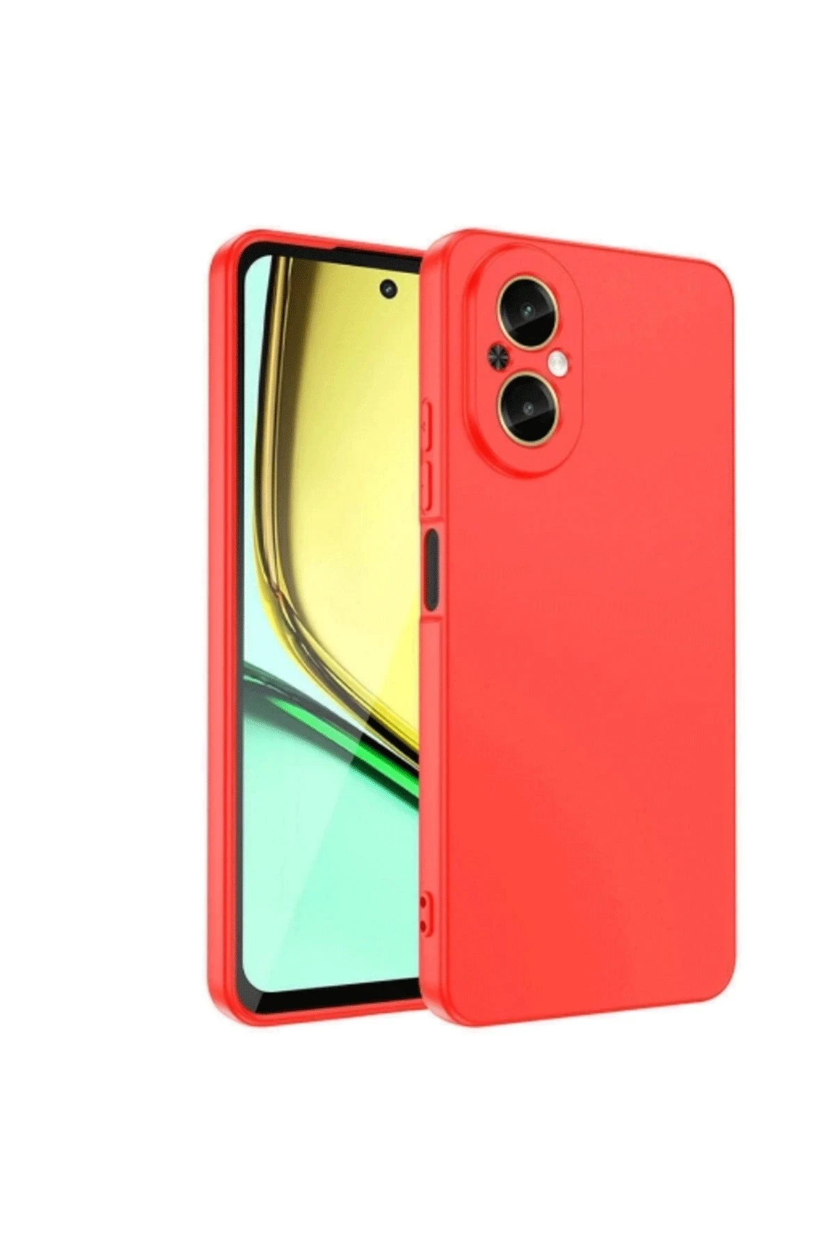 Newface Realme 12 Lite Kılıf First Silikon - Kırmızı