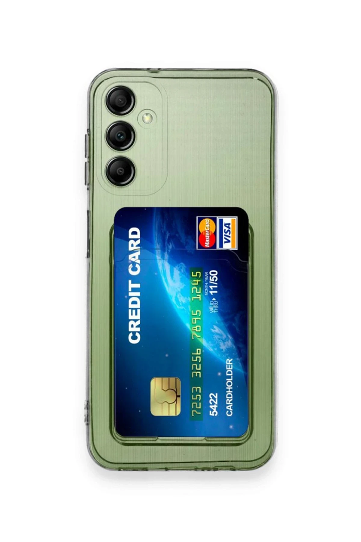 Newface Samsung Galaxy A54 5G Kılıf Kart Şeffaf Silikon - Şeffaf