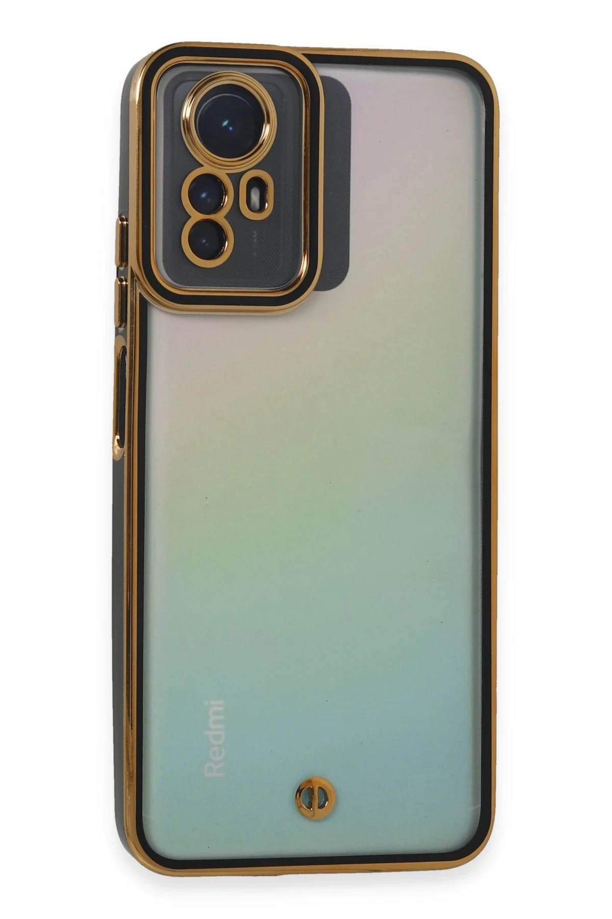 Newface Xiaomi Redmi Note 12S Kılıf Liva Lens Silikon - Siyah