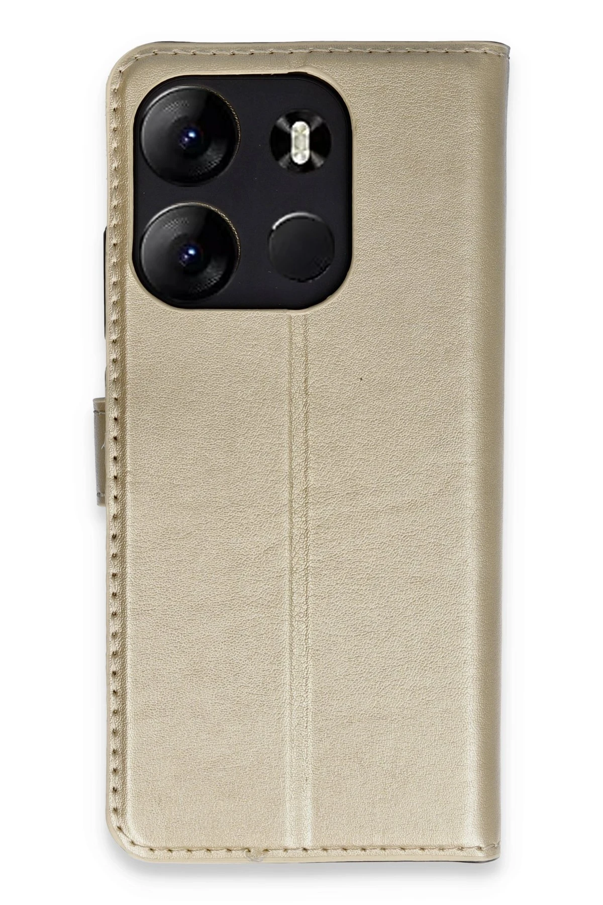 Newface Tecno Spark Go 2023 Kılıf Trend S Plus Kapaklı Kılıf - Gold