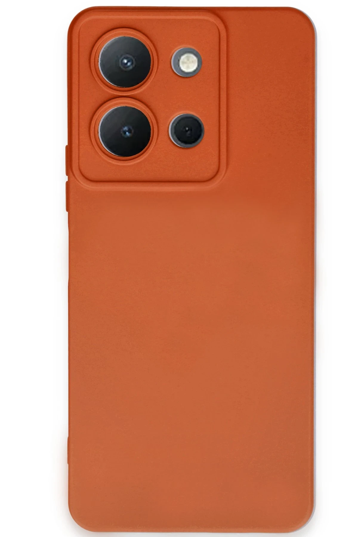 Newface Vivo Y36 Kılıf Nano içi Kadife Silikon - Turuncu