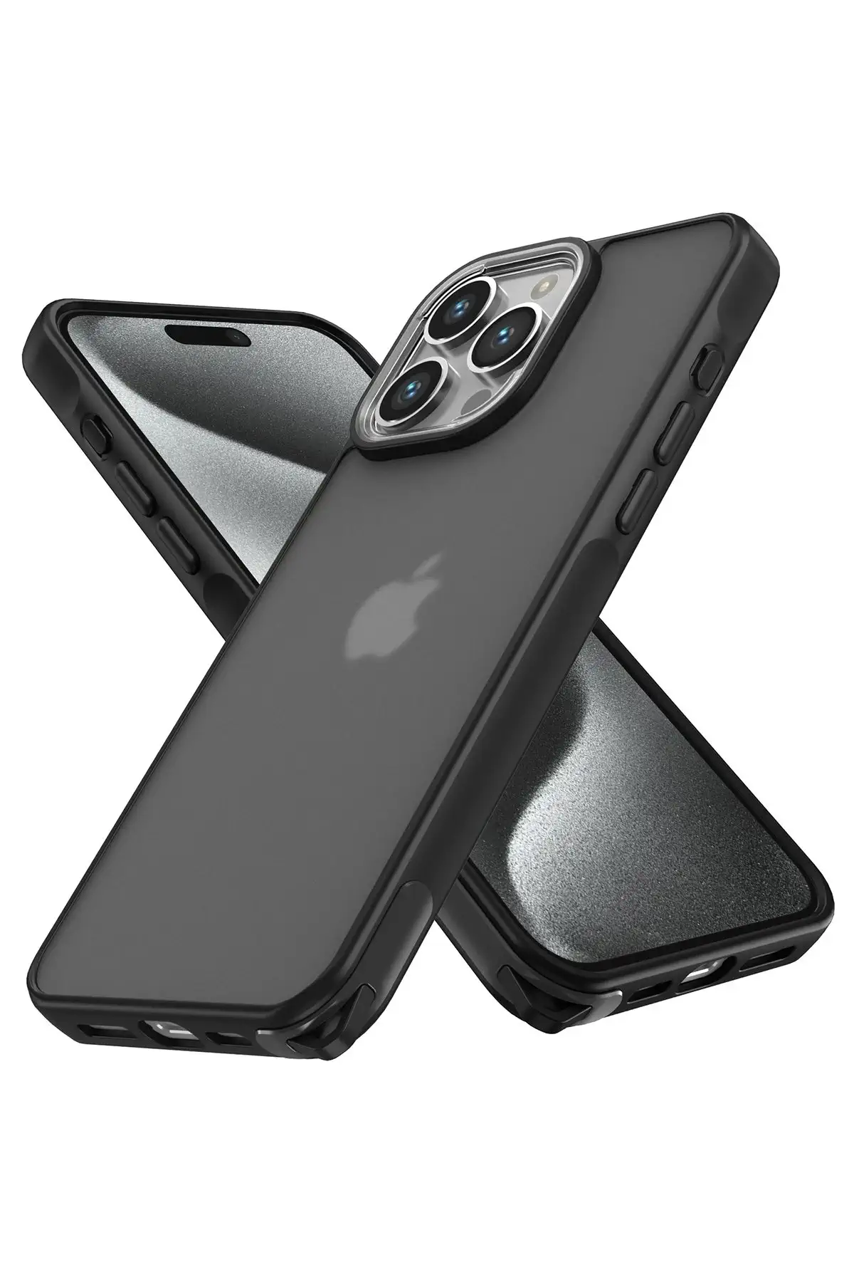 Newface iPhone 15 Pro Max Kılıf Elegant Kapak - Siyah